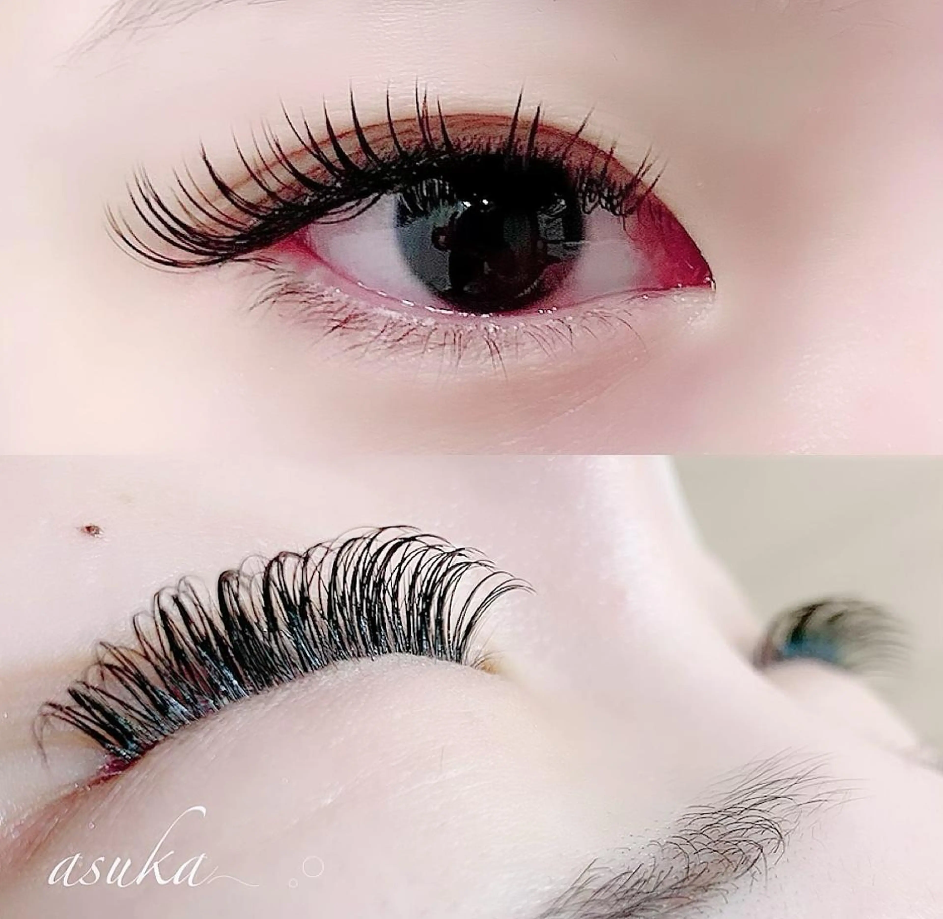 マツエク・マツパ Dカール フラットラッシュ セクシー brow&lash WAVEのマツエク・マツパデザイン