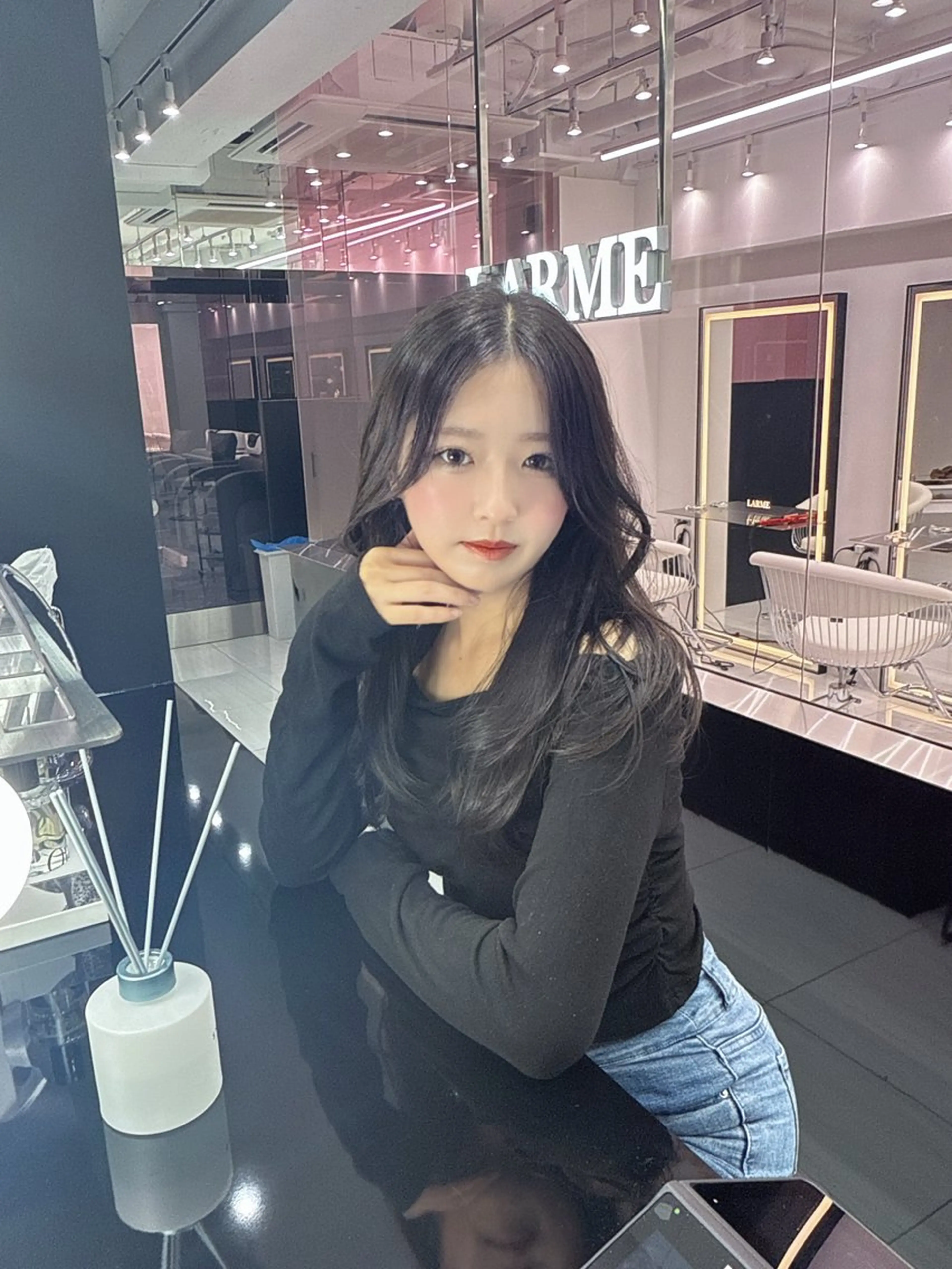 ロング カラー レイヤーカット/ 縮毛矯正🇰🇷早坂のヘアスタイル