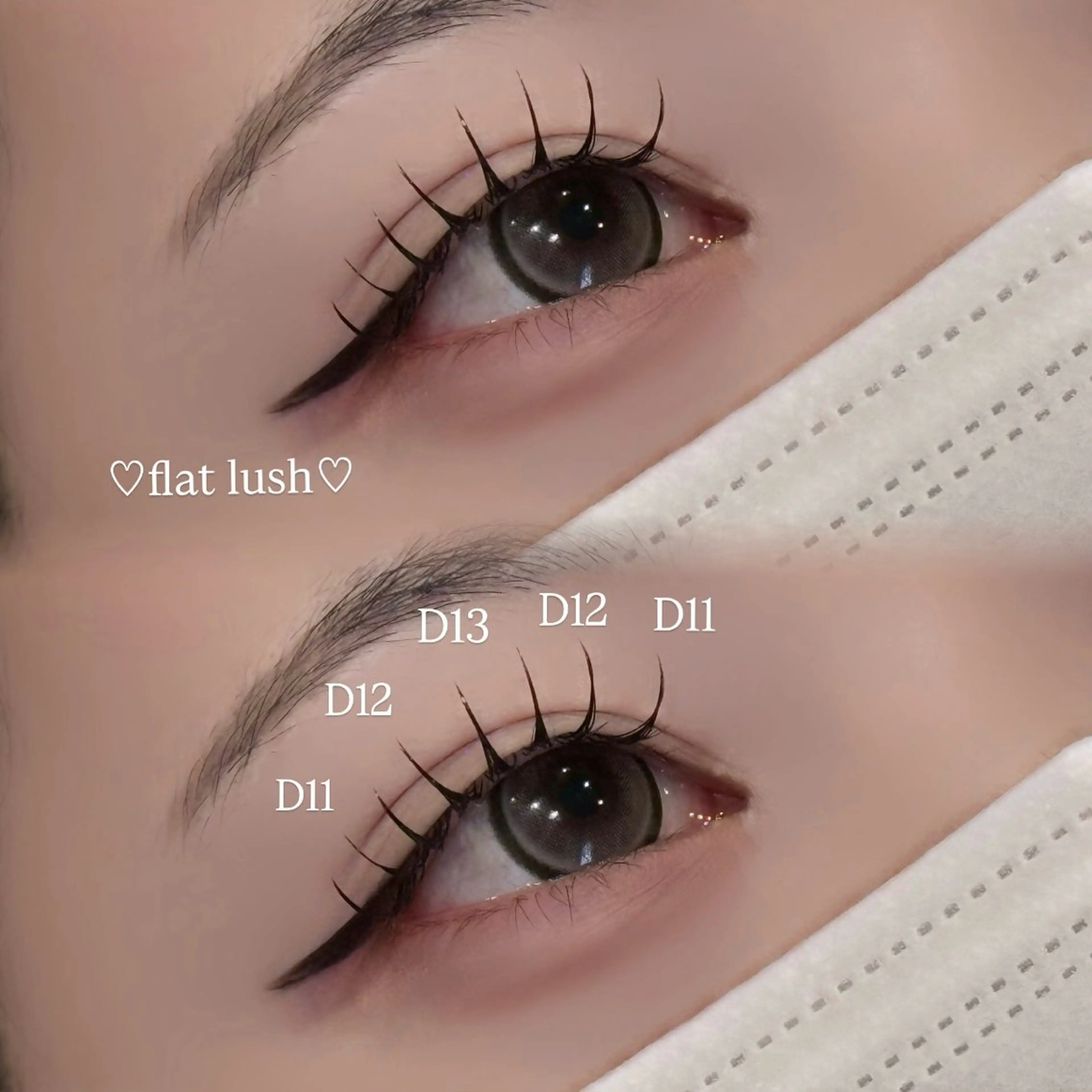 フラットラッシュ120本 ➕束感コーティング付き🩶*.+ﾟ【オフ別途】の写真