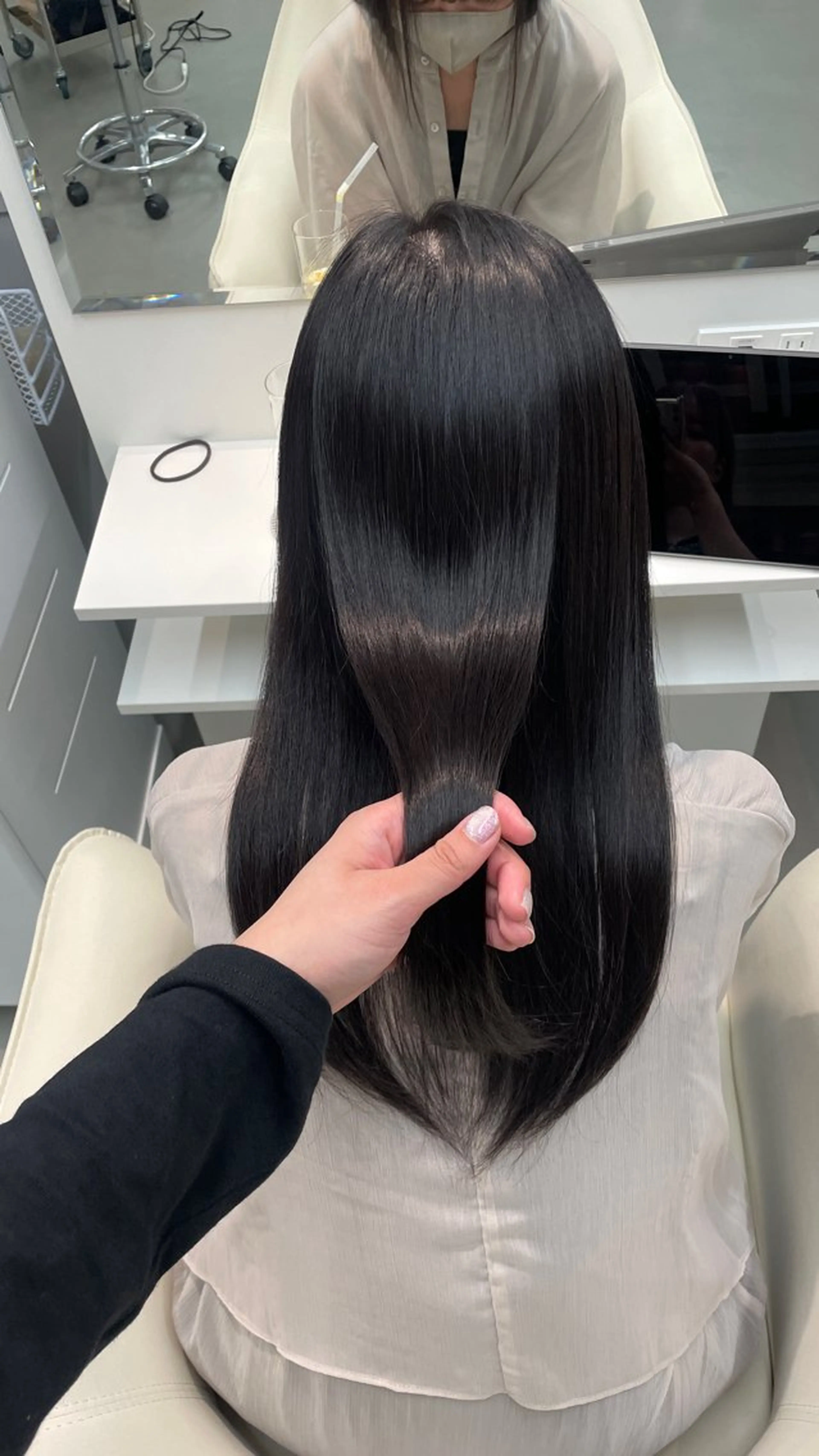 ロング 縮毛矯正 【pyxis】 ひなのヘアスタイル