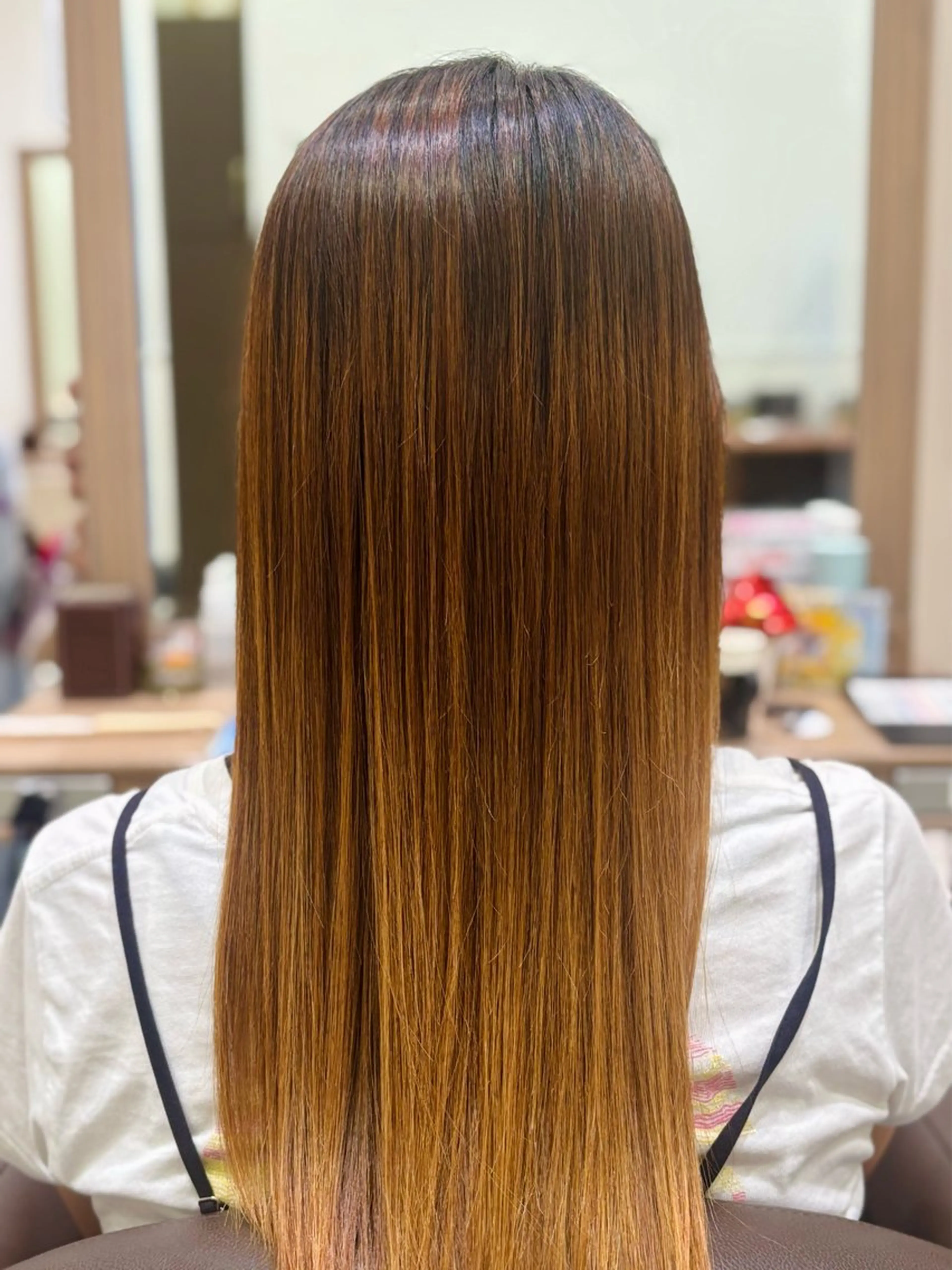 セミロング 縮毛矯正 鈴木かのん/縮毛矯正 /ミニモ限定クーポンのヘアスタイル