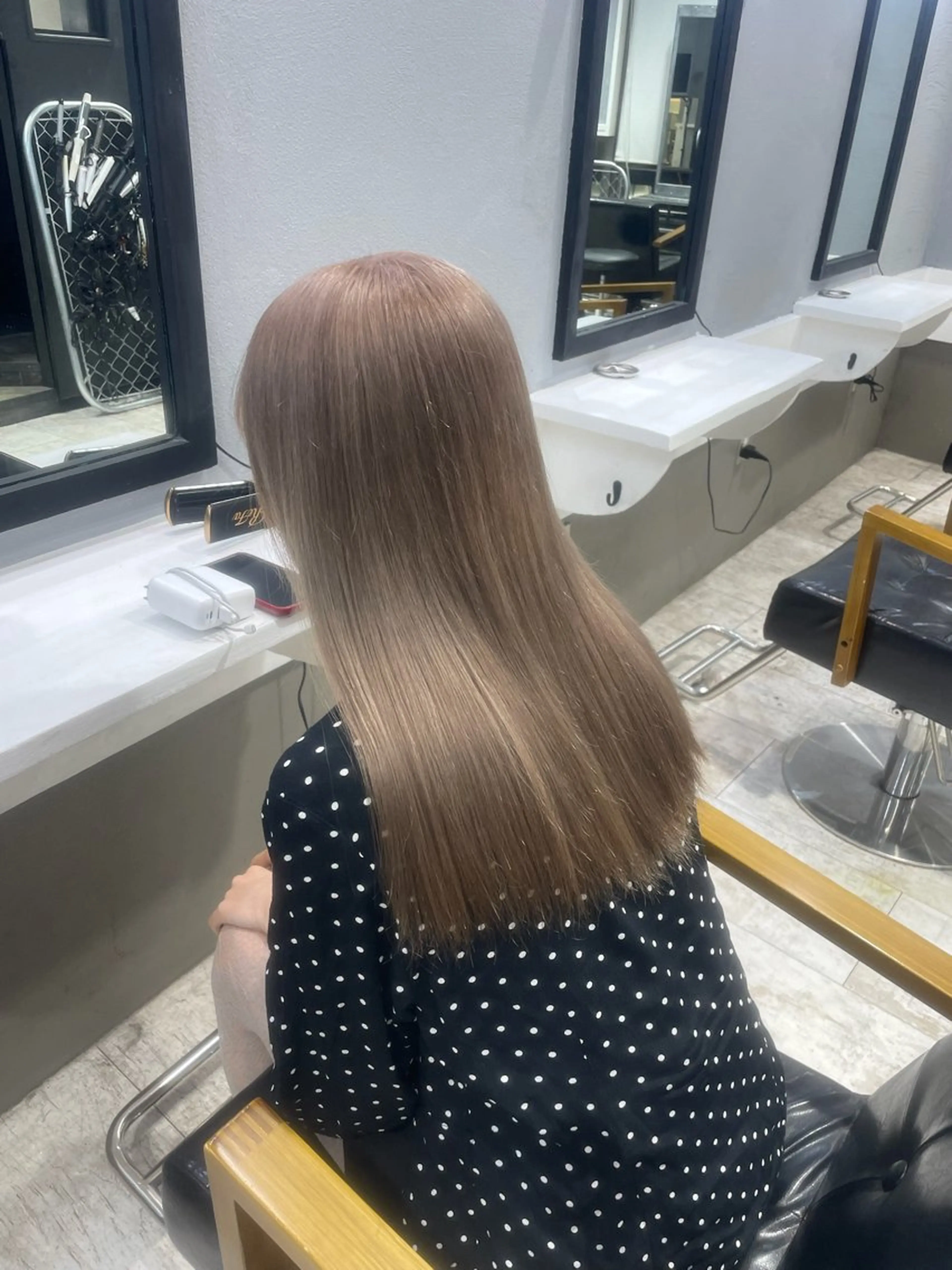 ロング ヘアカラー トリートメント Gisel エリナのヘアスタイル