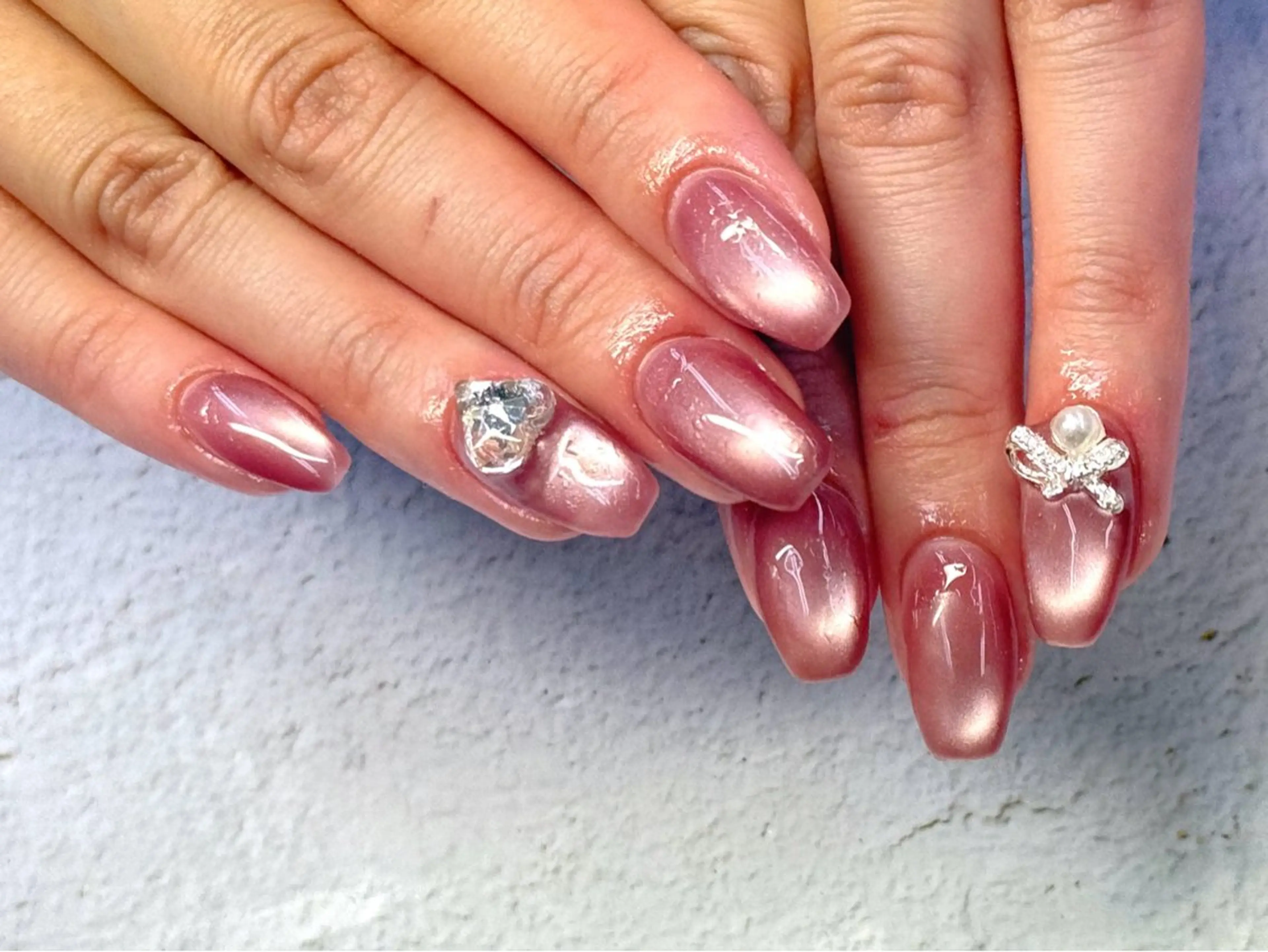 ネイル マグネットネイル シンプルネイル ハンドネイル Alaia あまねのネイルデザイン