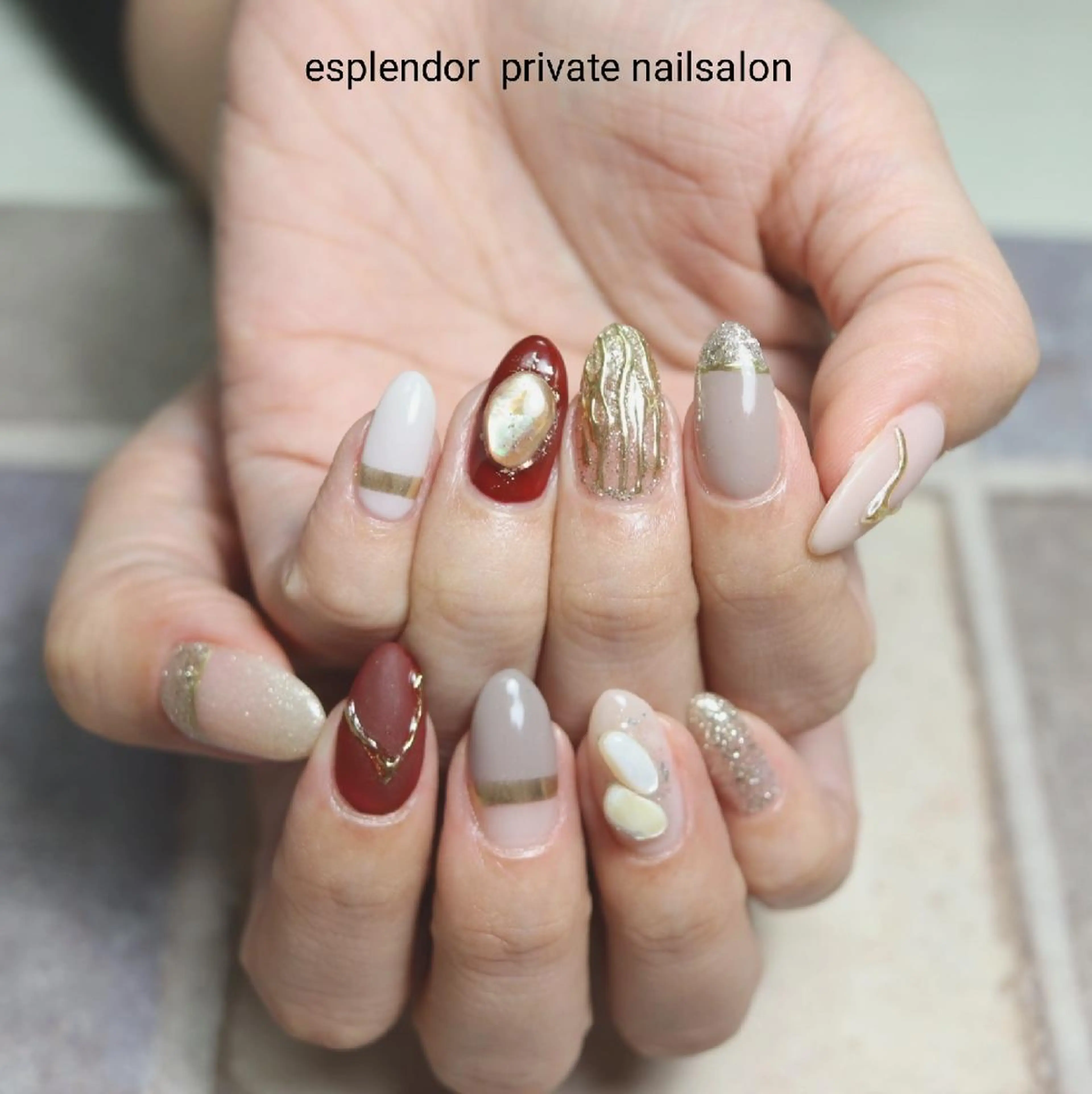 ネイル アートネイル ハンドネイル ハンドケア esplendor  小野寺のネイルデザイン