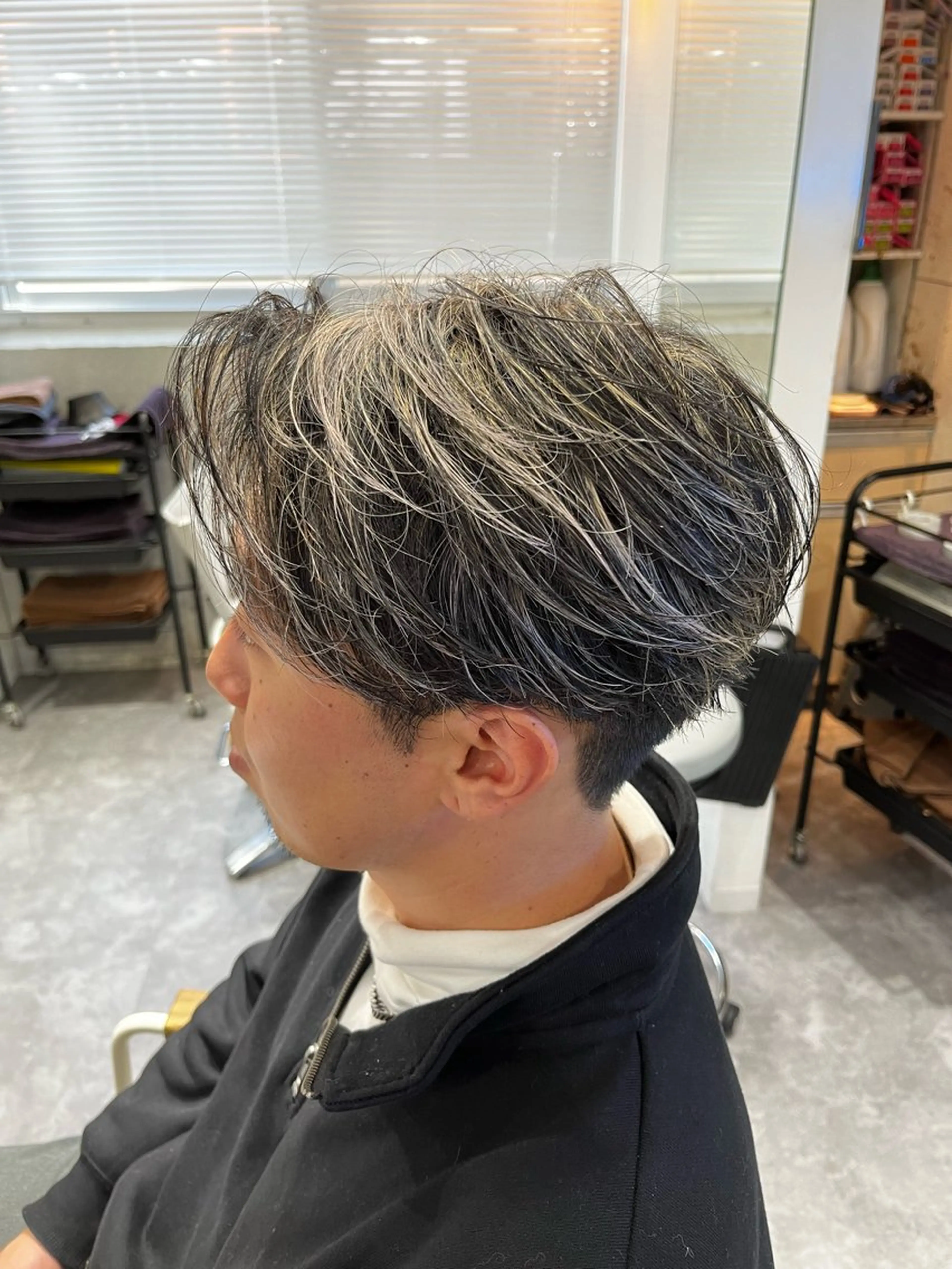 ショート カラー カット ヘアカラー メンズカット パーマ／稲葉のヘアスタイル