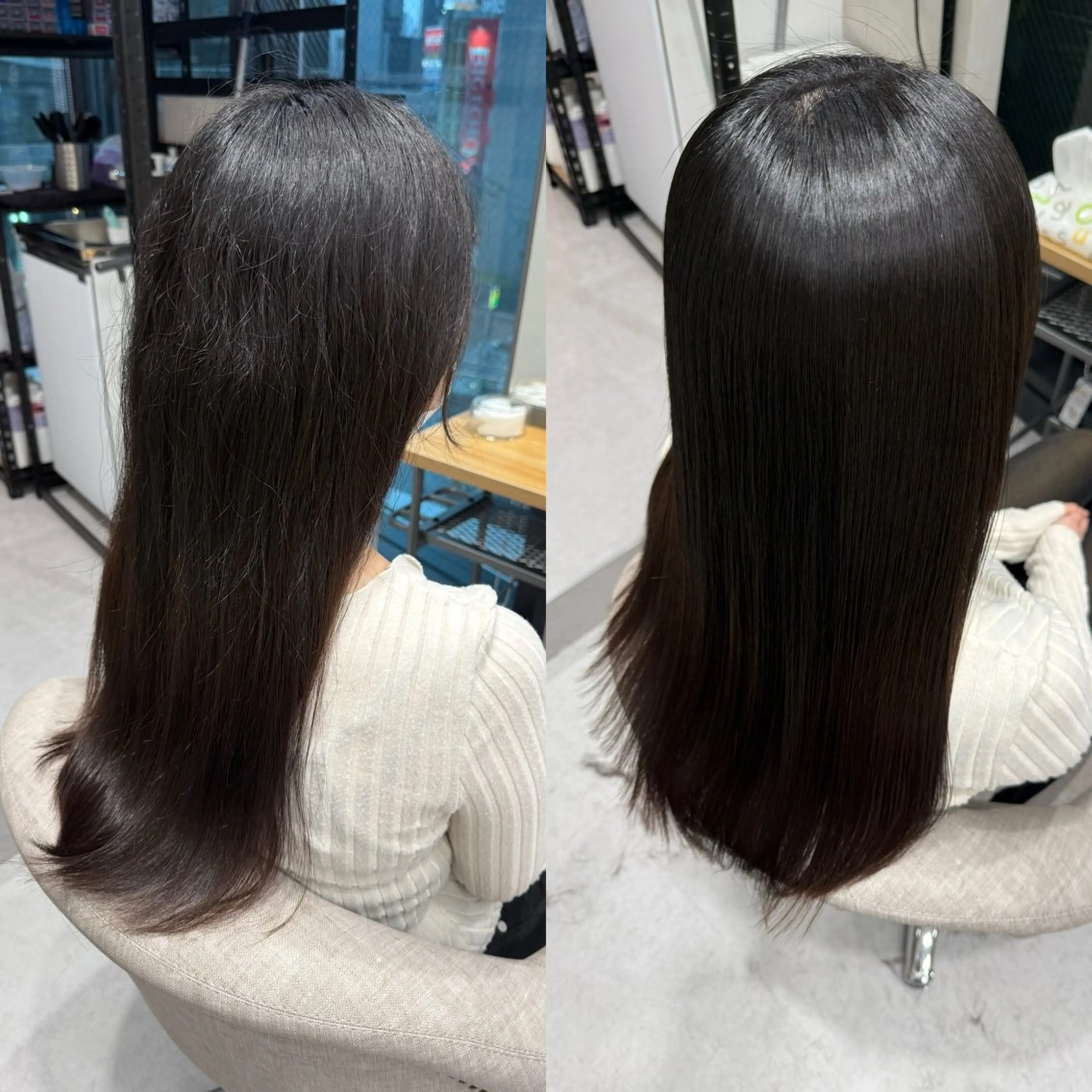 【🌟ウネリが強い方歓迎🌟】縮毛矯正＋カット+シルクトリートメントの動画撮影モデル様(顔出し必須)の写真