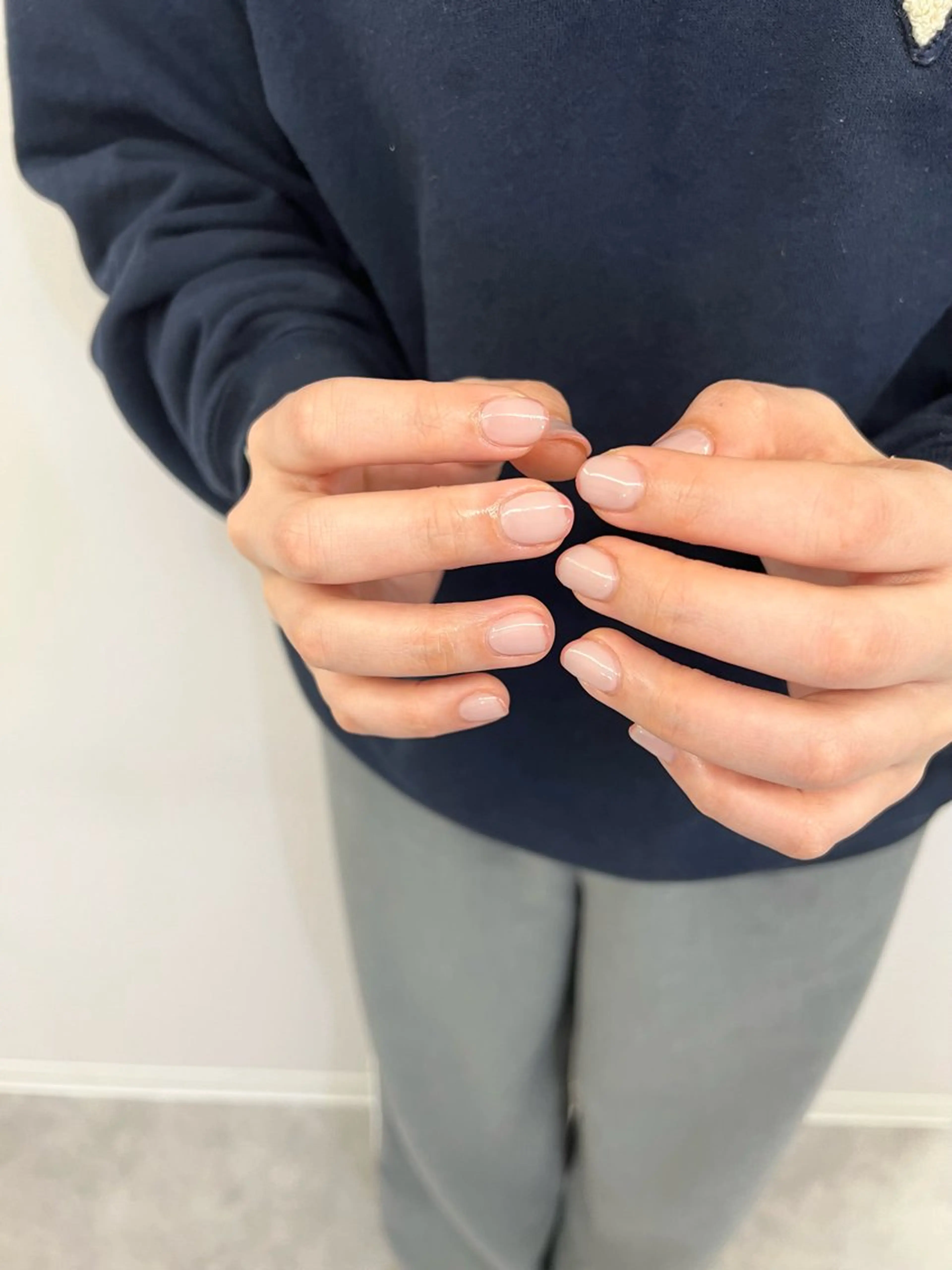 ネイル フラッシュネイル フレンチネイル ジェルネイル 韓国ネイル 持ち込み ハンドネイル ハンドケア Bana_ Nailのネイルデザイン