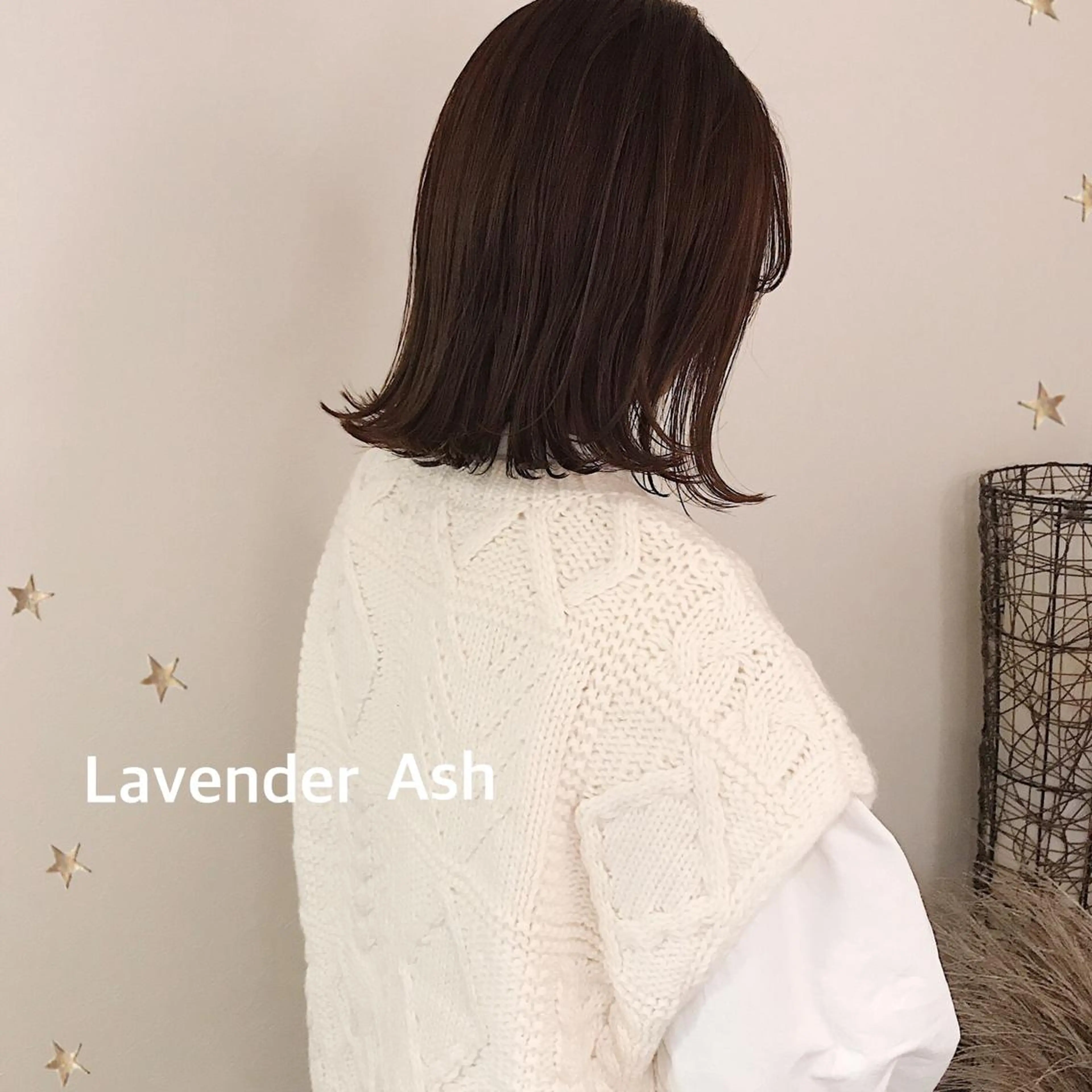 ミディアム カラー カット ヘアカラー 市川 千夏のヘアスタイル