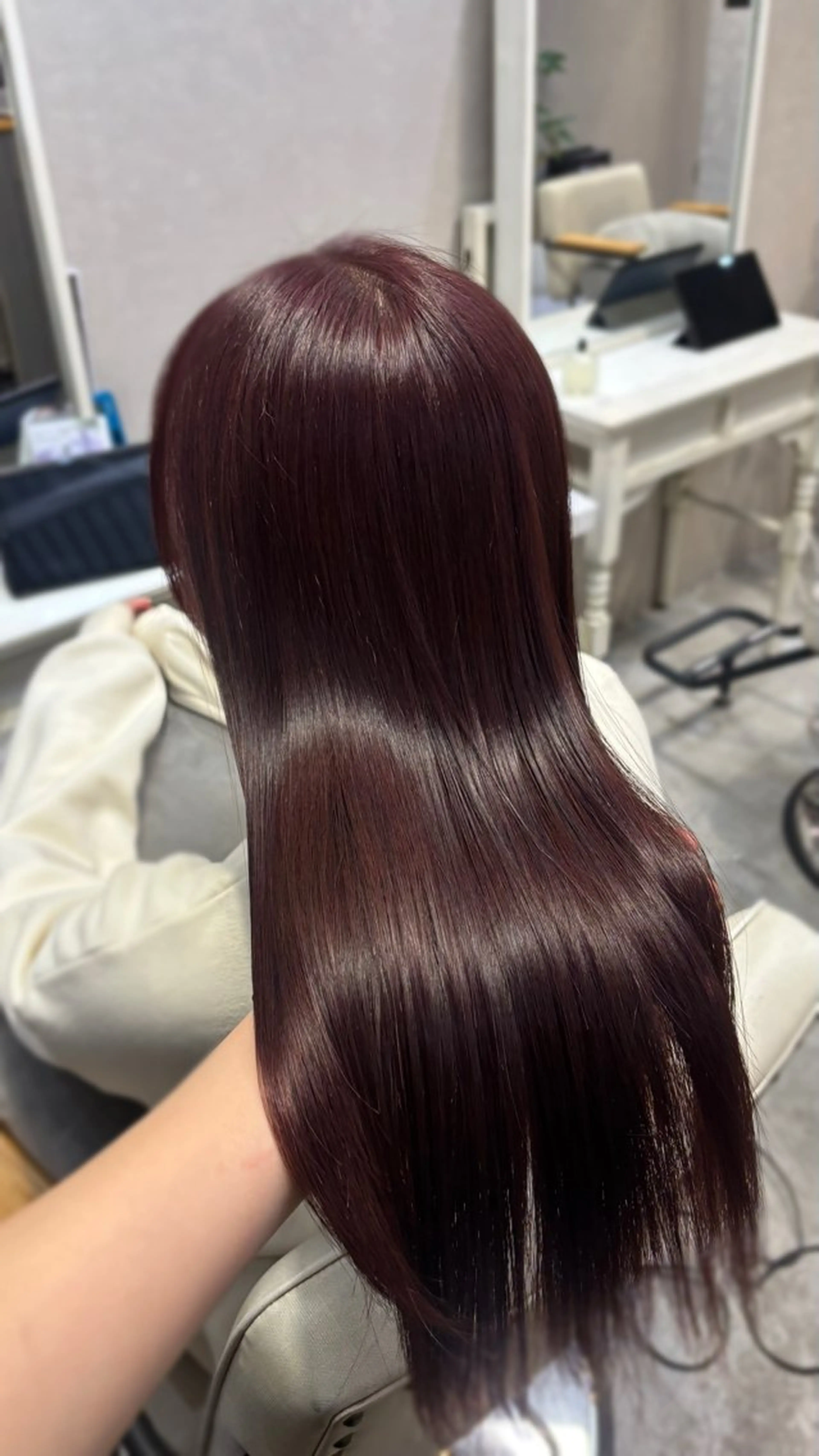 ロング カラー ブリーチ ダブルカラー ブリーチなしカラー ブリーチなしカラー 🥣髪質改善/はなえのヘアスタイル