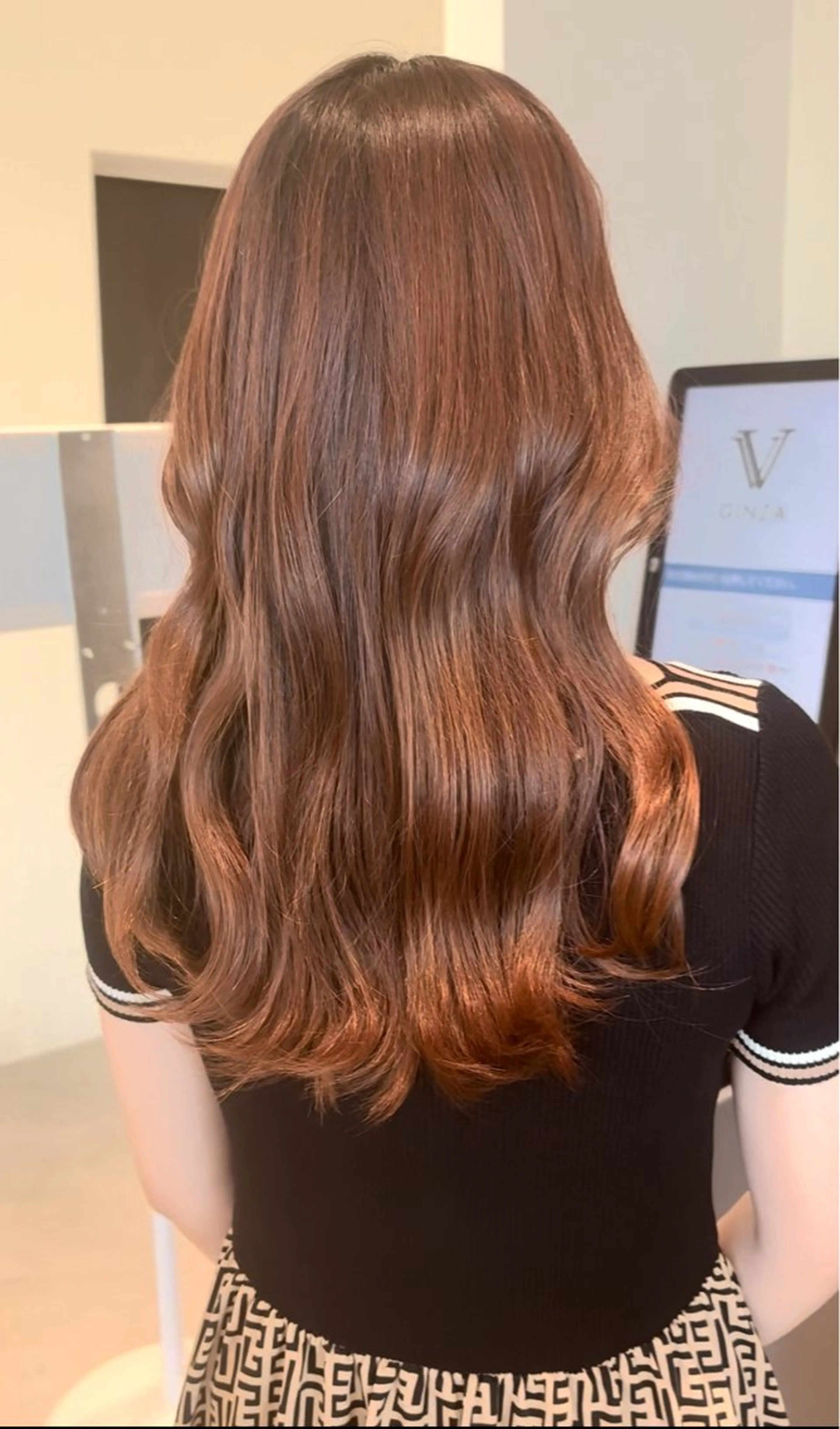 ロング カット トリートメント 銀座/透明感カラー /縮毛矯正/うーのヘアスタイル