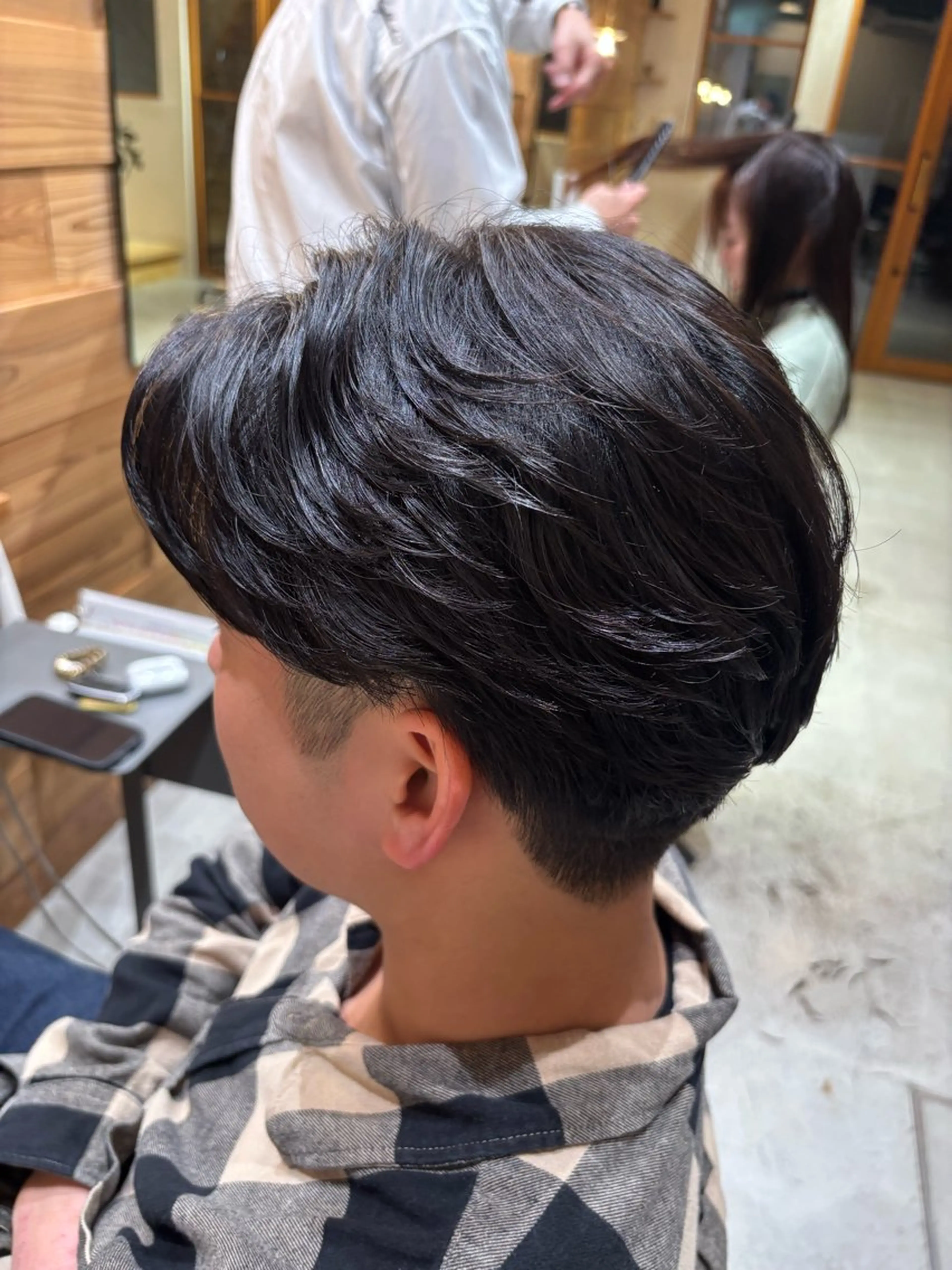 ショート パーマ メンズ フェザーパーマ メンズパーマ カット 咲月/似合わせカット /ボブ/ショートのヘアスタイル
