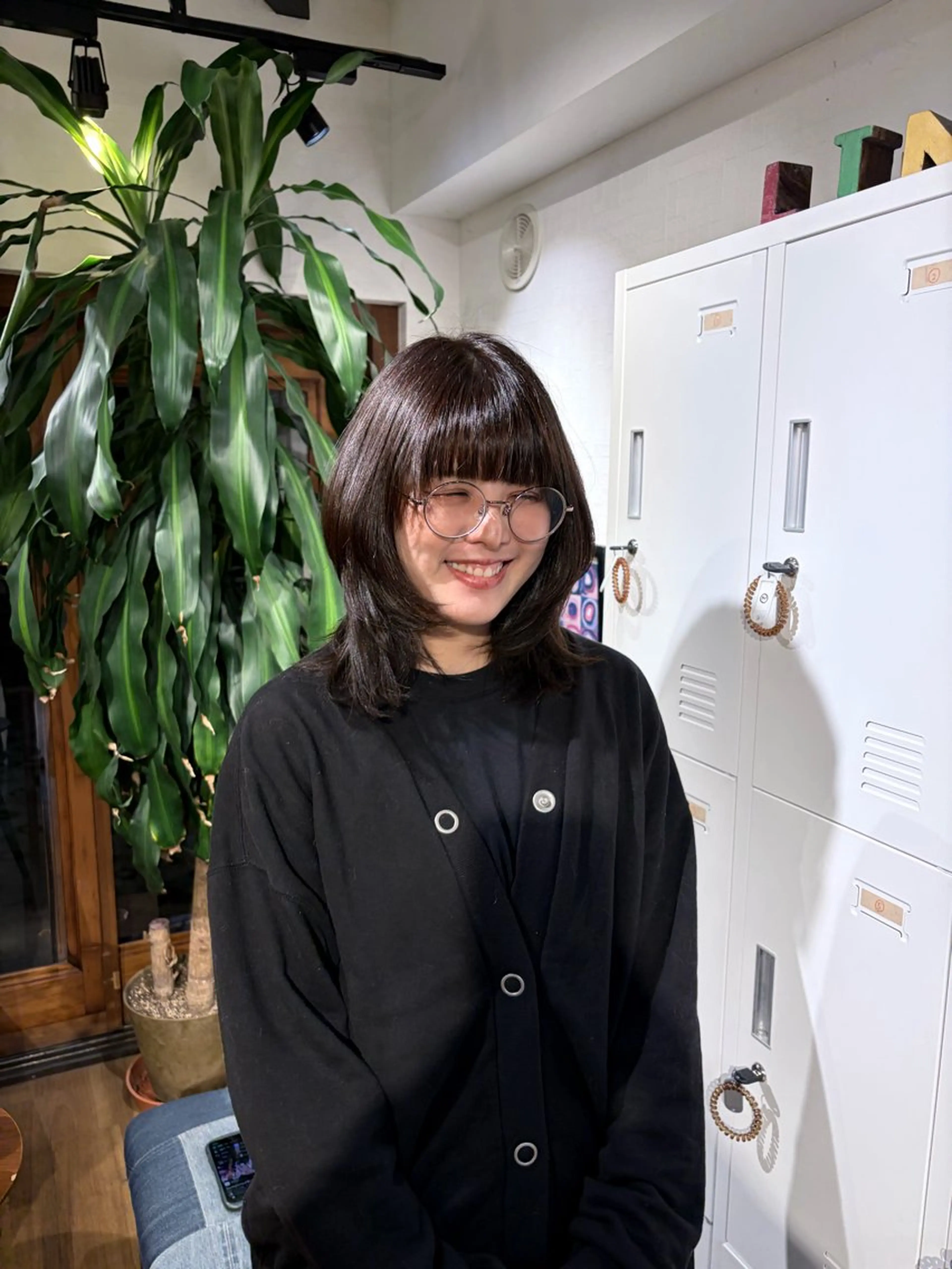 ミディアム カラー ブラウンカラー レイヤーカット カット ヘアカラー レイヤー透明感カラー /gima🌱のヘアスタイル