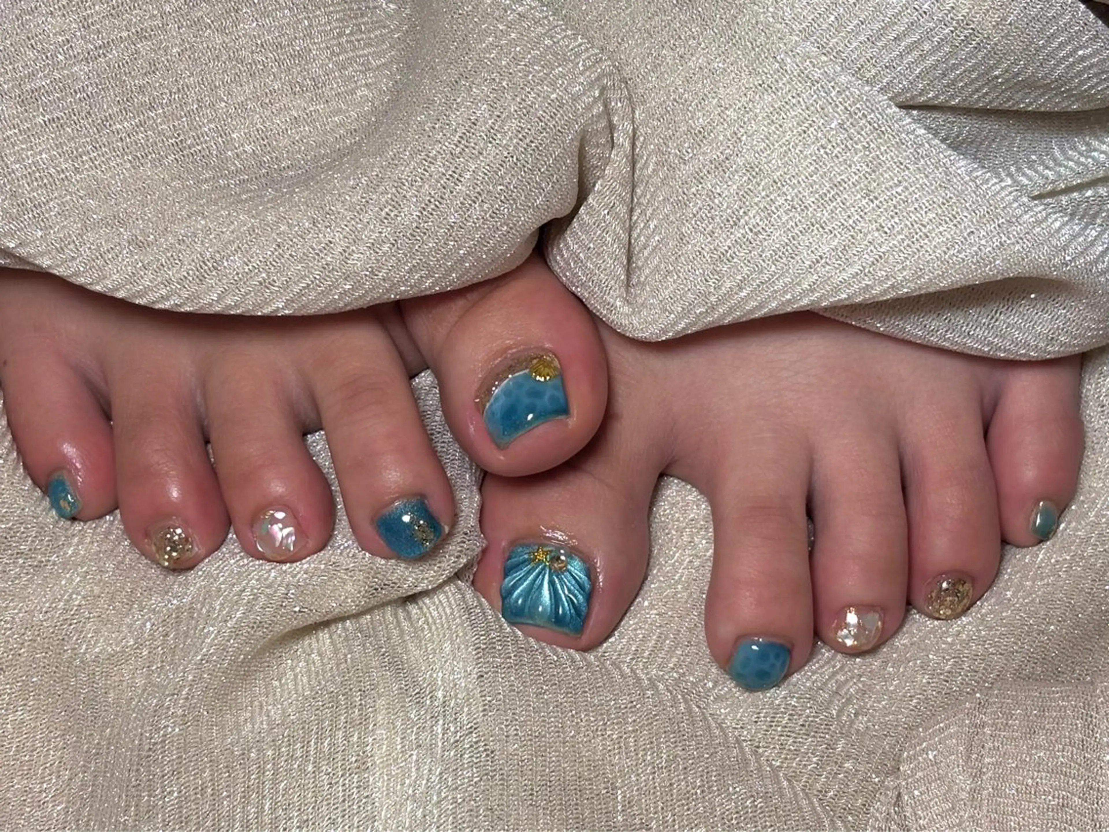 ネイル フットネイル フットネイル ネイルサロン Fleurのネイルデザイン