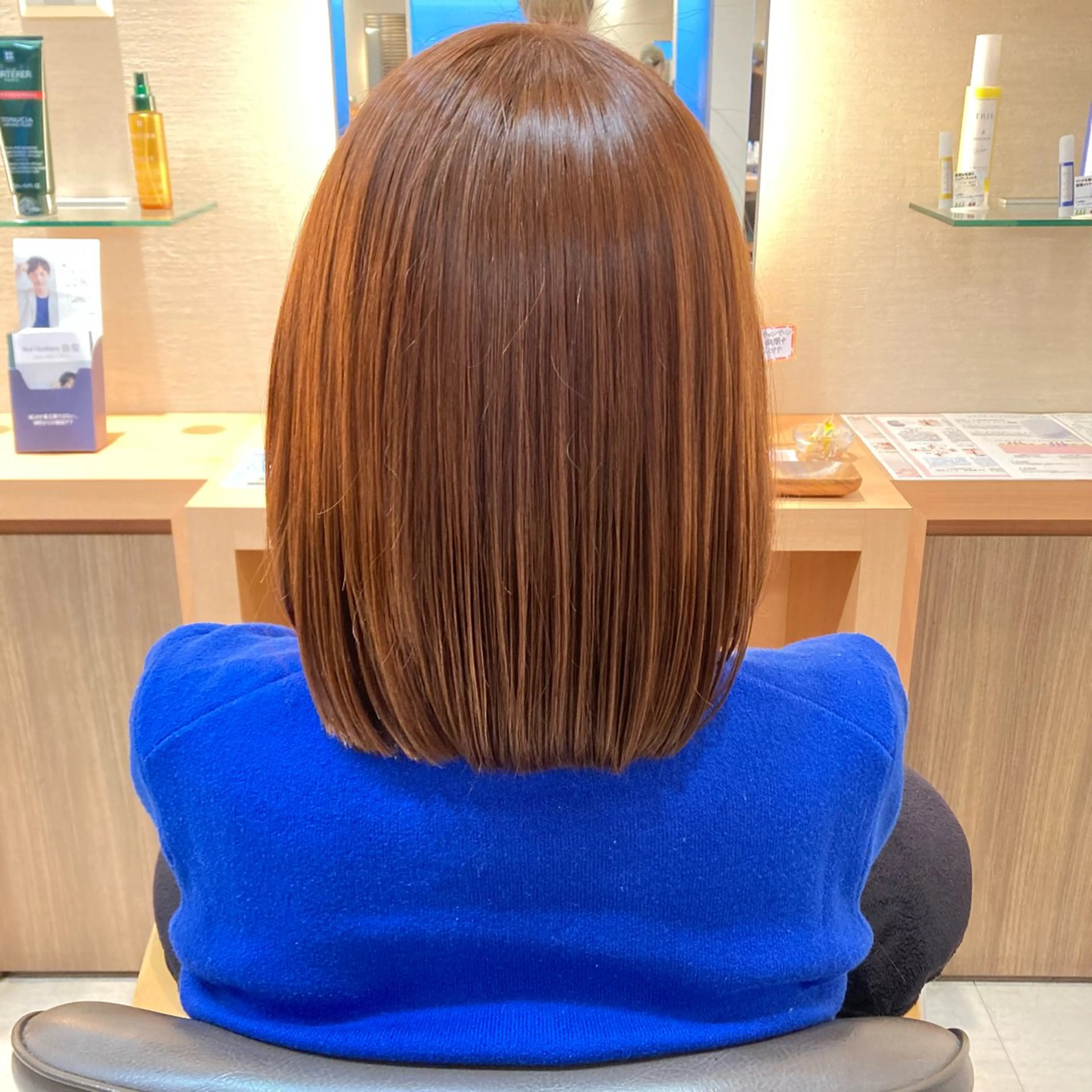 ミディアム カラー ブラウンカラー オレンジ オレンジブラウン Kalon  Tokyo 高円寺店所属・JINNO 【高円寺】のヘアスタイル