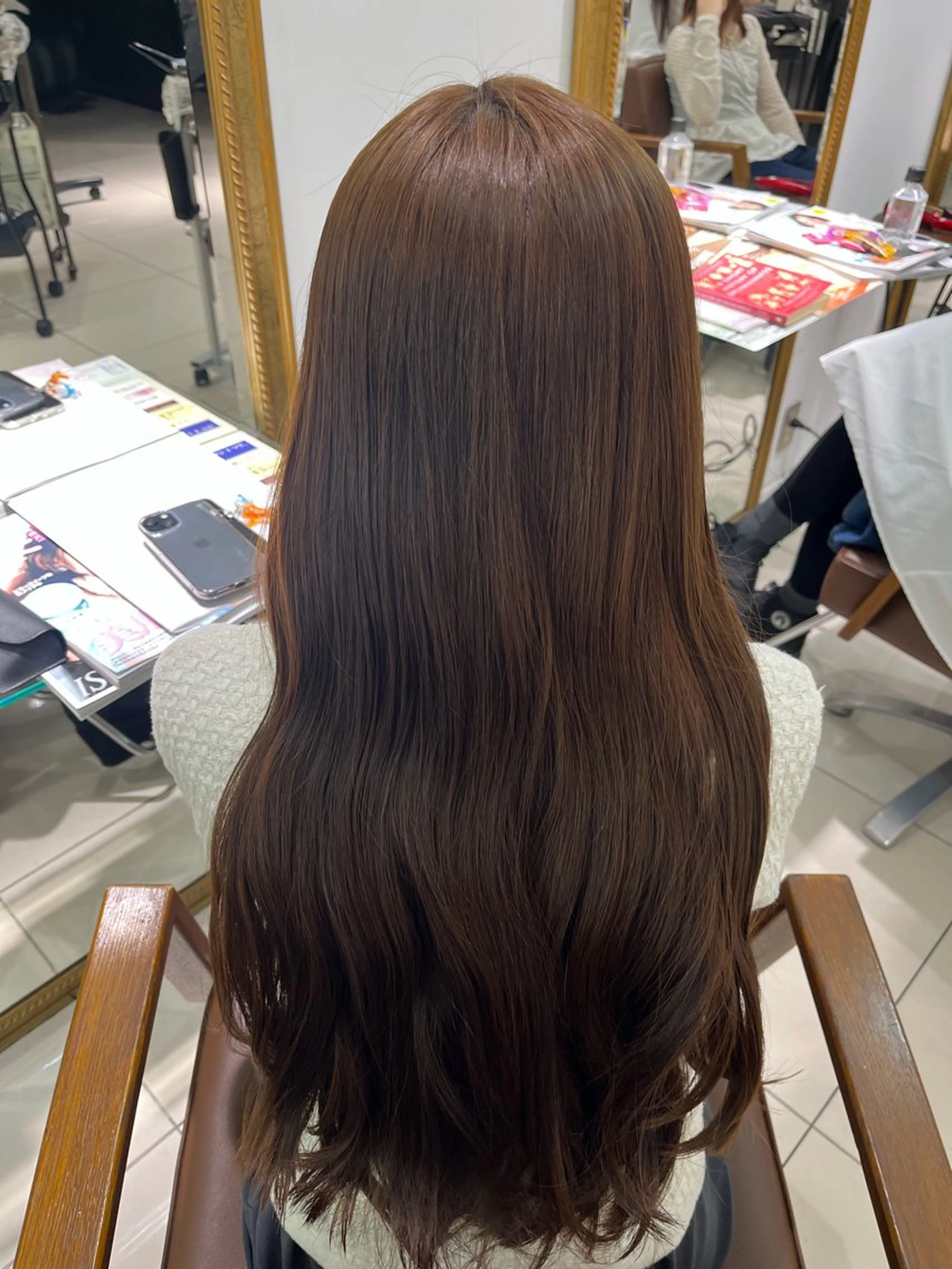 ロング カット ヘアカラー トリートメント 巻ける🫧縮毛矯正 💞はな🎀のヘアスタイル