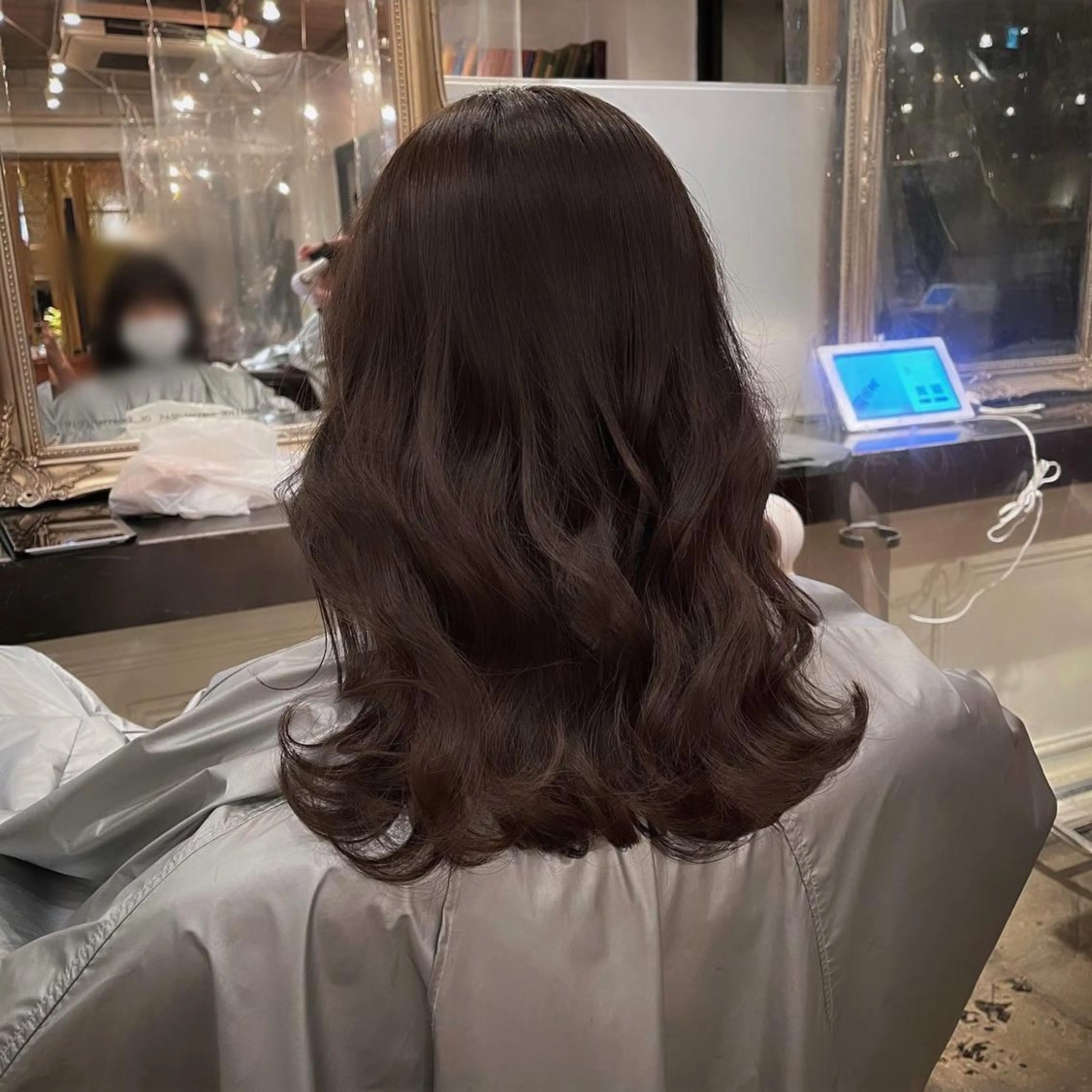 セミロング カット ヘアカラー トリートメント 髪質改善/shuki 韓国/代表取締役のヘアスタイル