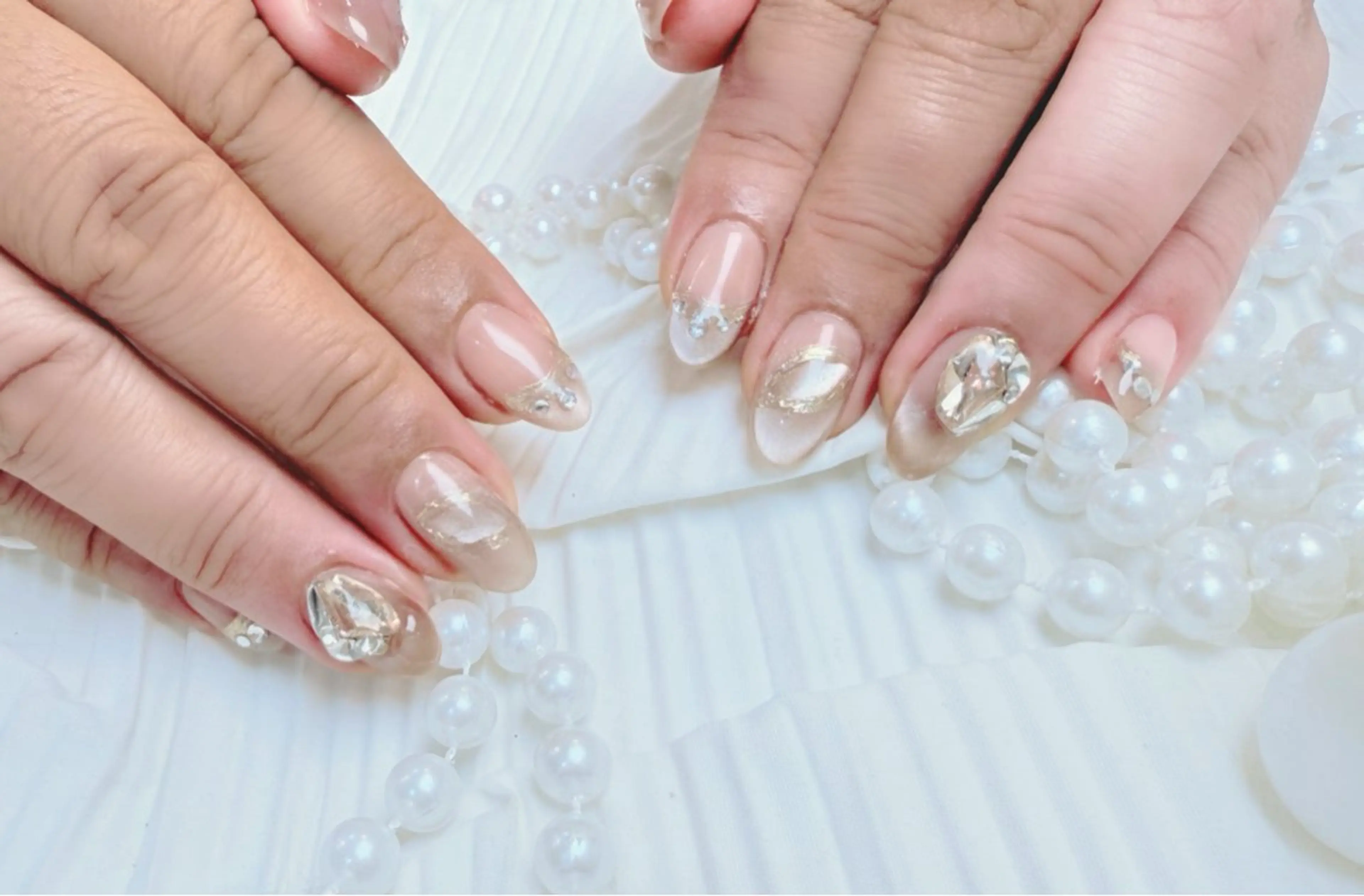 ネイル アートネイル フットネイル ジェルネイル ハート マグネットネイル babarla Nailのネイルデザイン