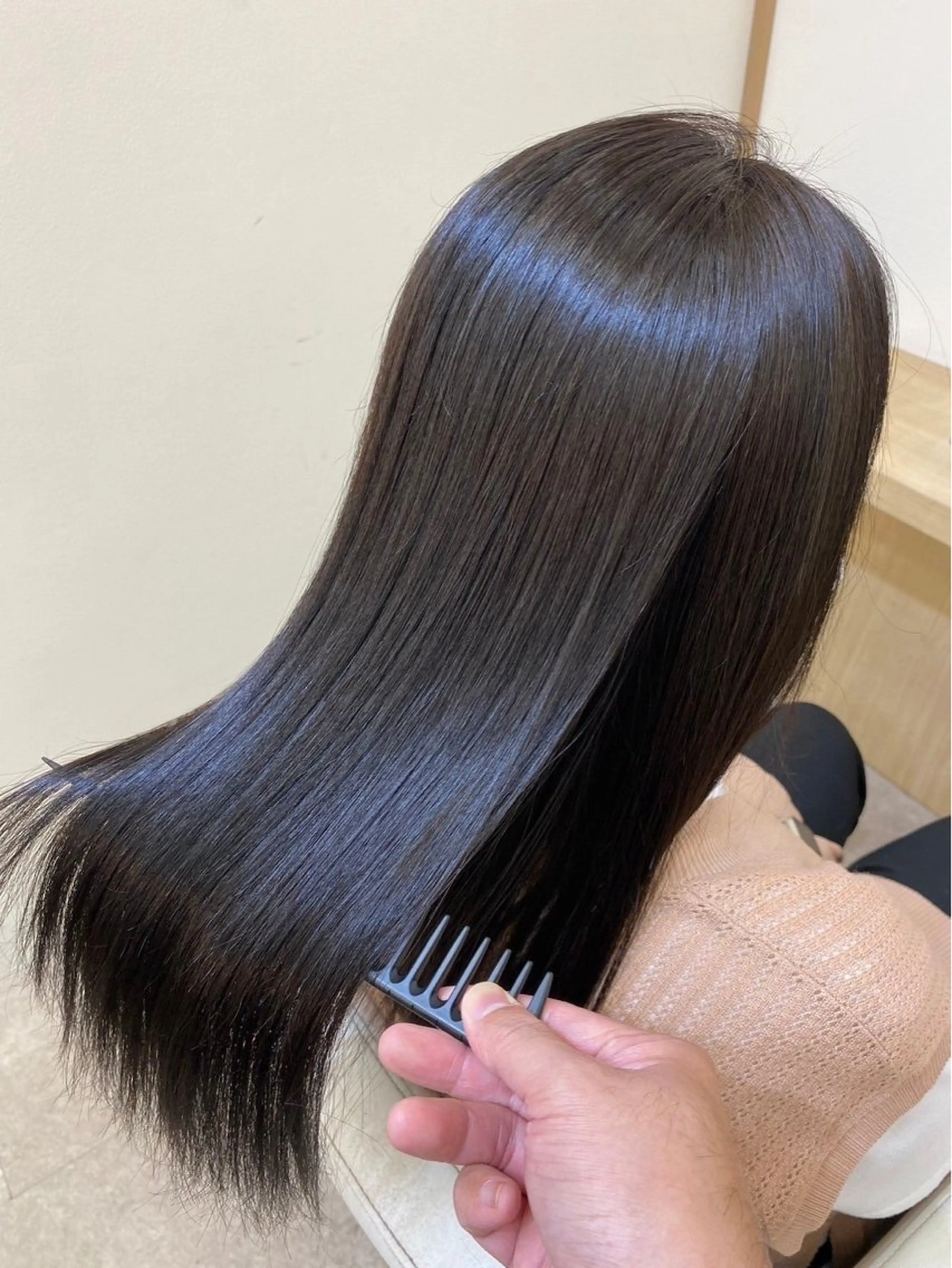 ロング カラー パーマ 【うねり/広がり/ 縮毛矯正】💟まなみのヘアスタイル