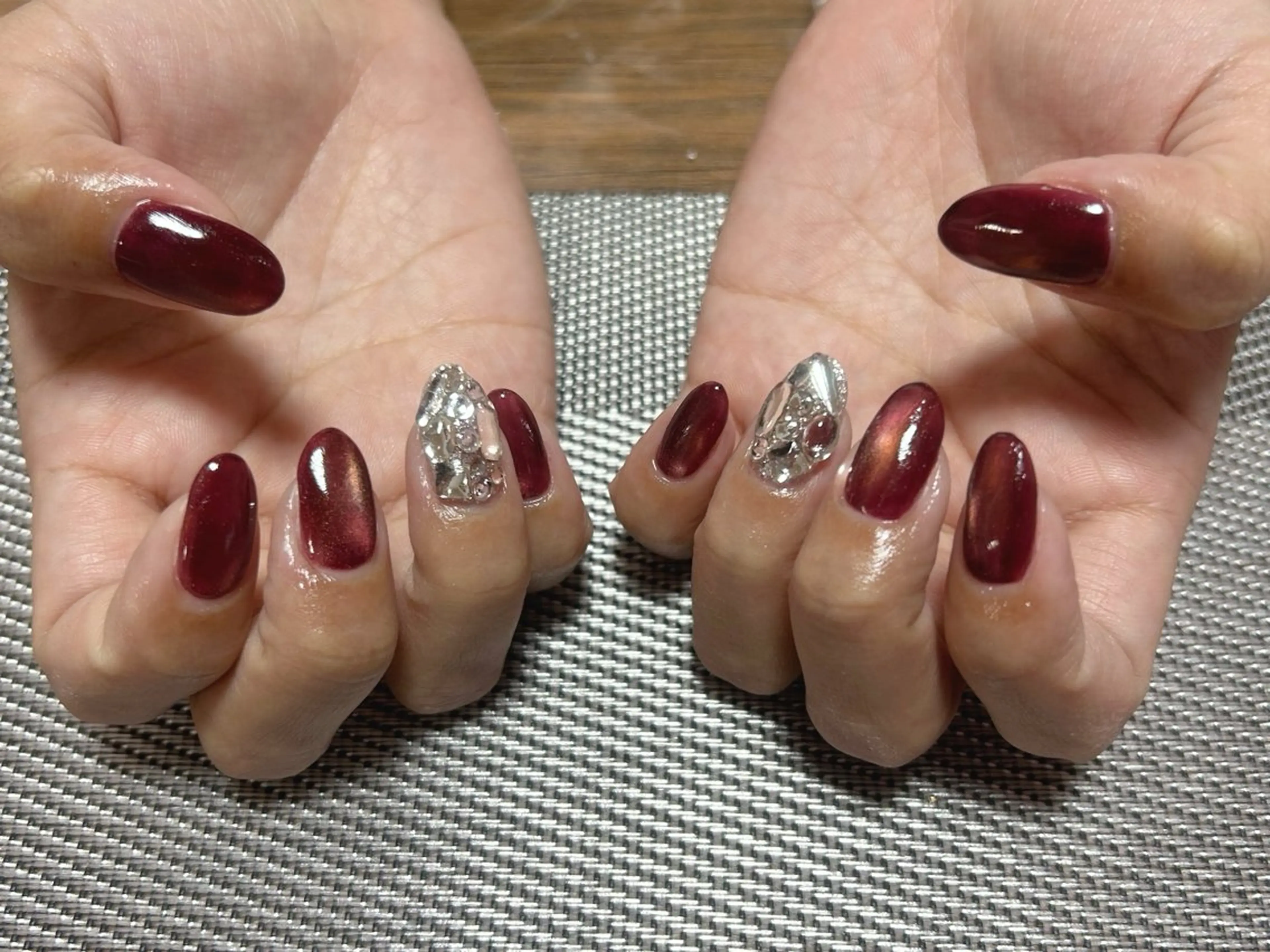 ネイル ボルドー ハンドネイル i nailのネイルデザイン