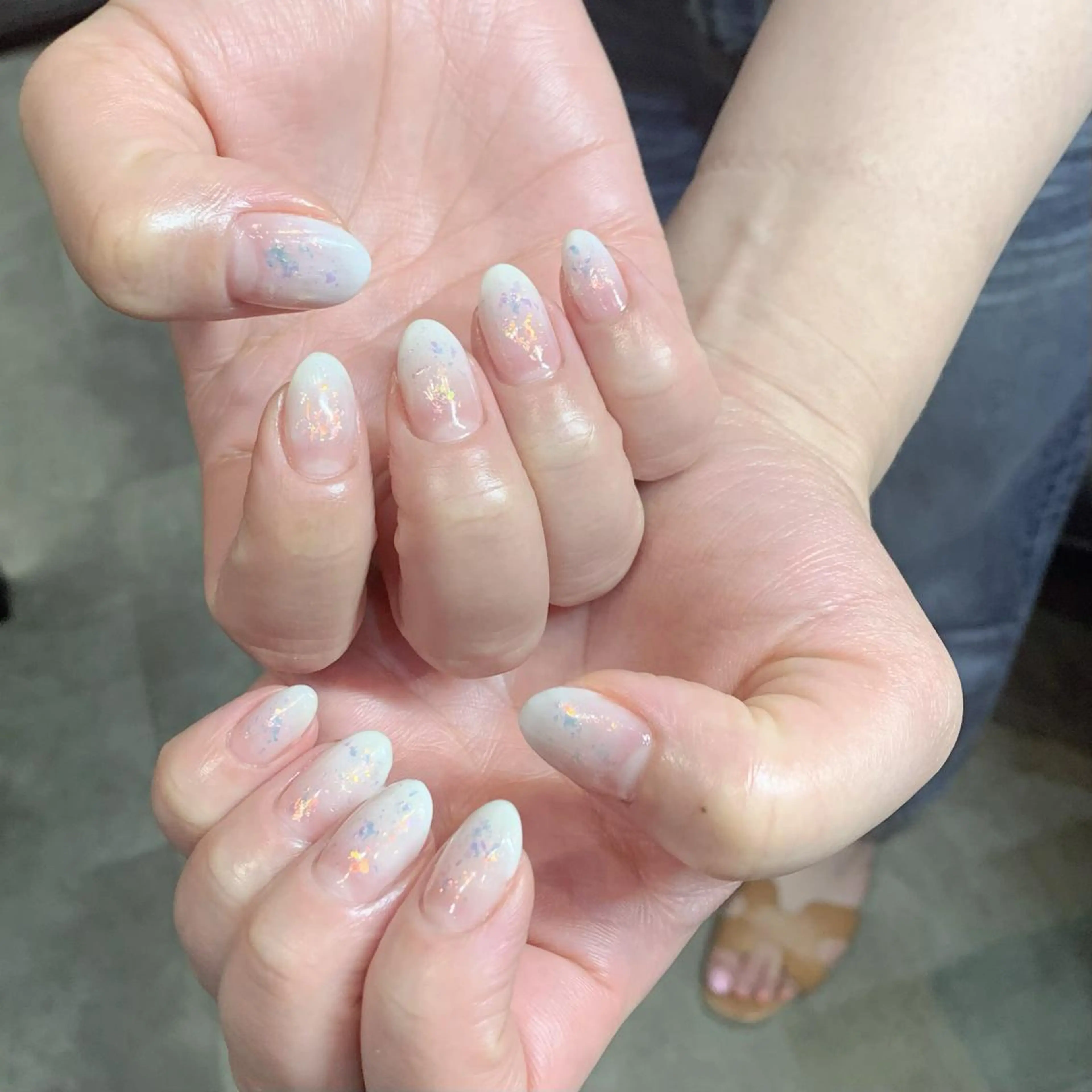 ネイル オーロラネイル グラデーション ハンドネイル YUKIMO🍎名駅 /ニュアンスのネイルデザイン