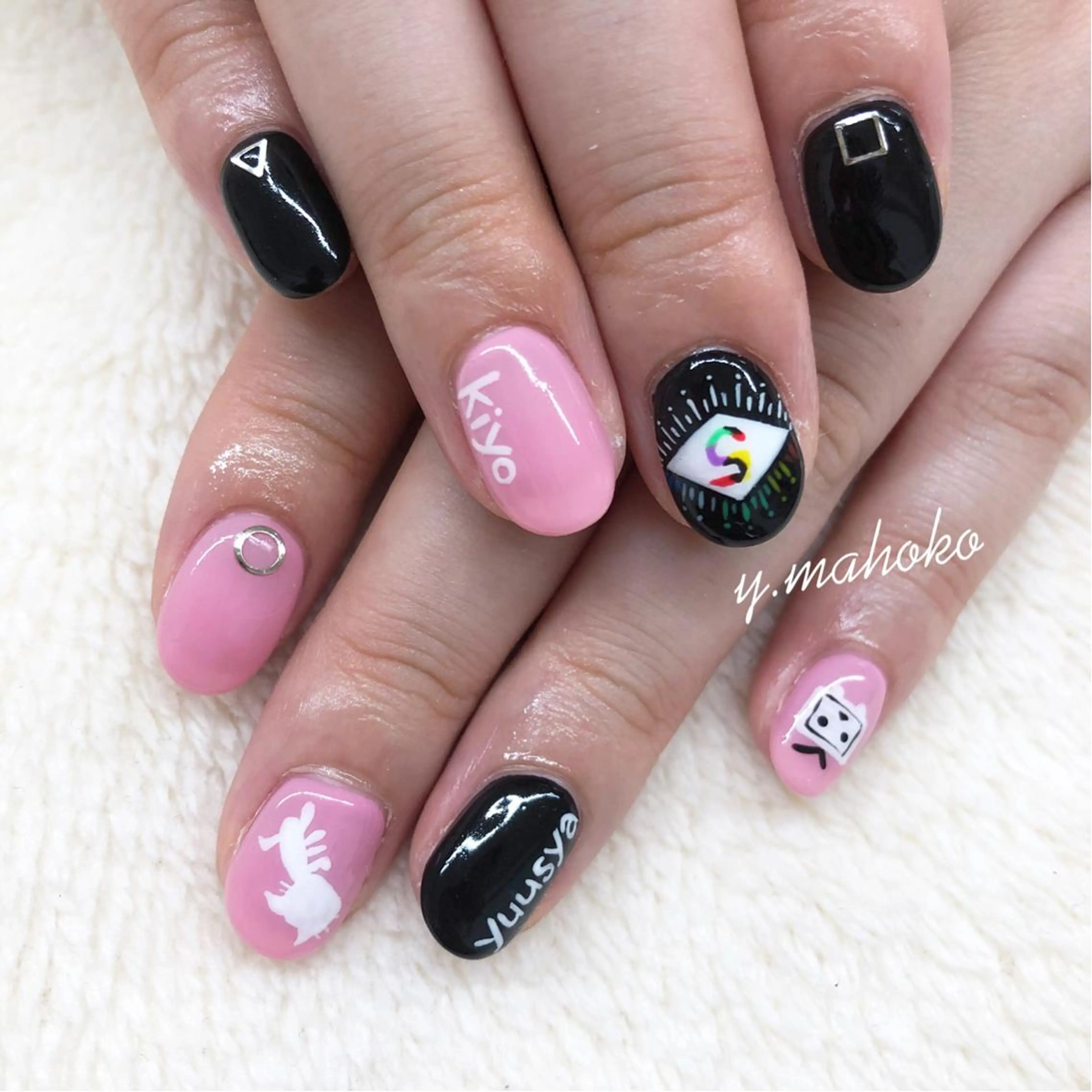 ネイル アートネイル ハンドネイル She nail studio 原宿所属・パラジェル有/ スカルプ/mahoのネイルデザイン