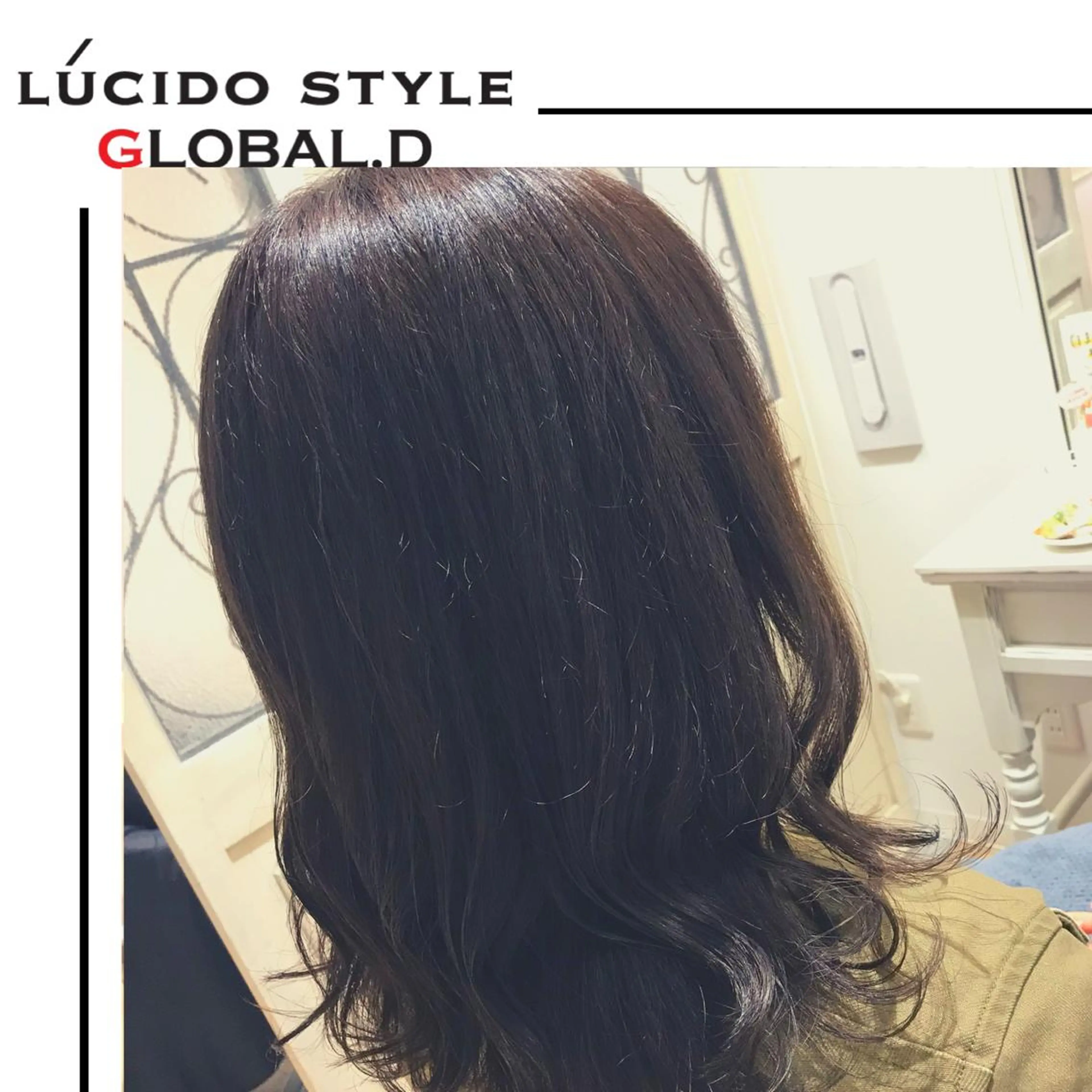 ミディアム カラー パーマ Lall You 大阪所属・🥛洒落髪小顔cut なら龍崎🥛のヘアスタイル