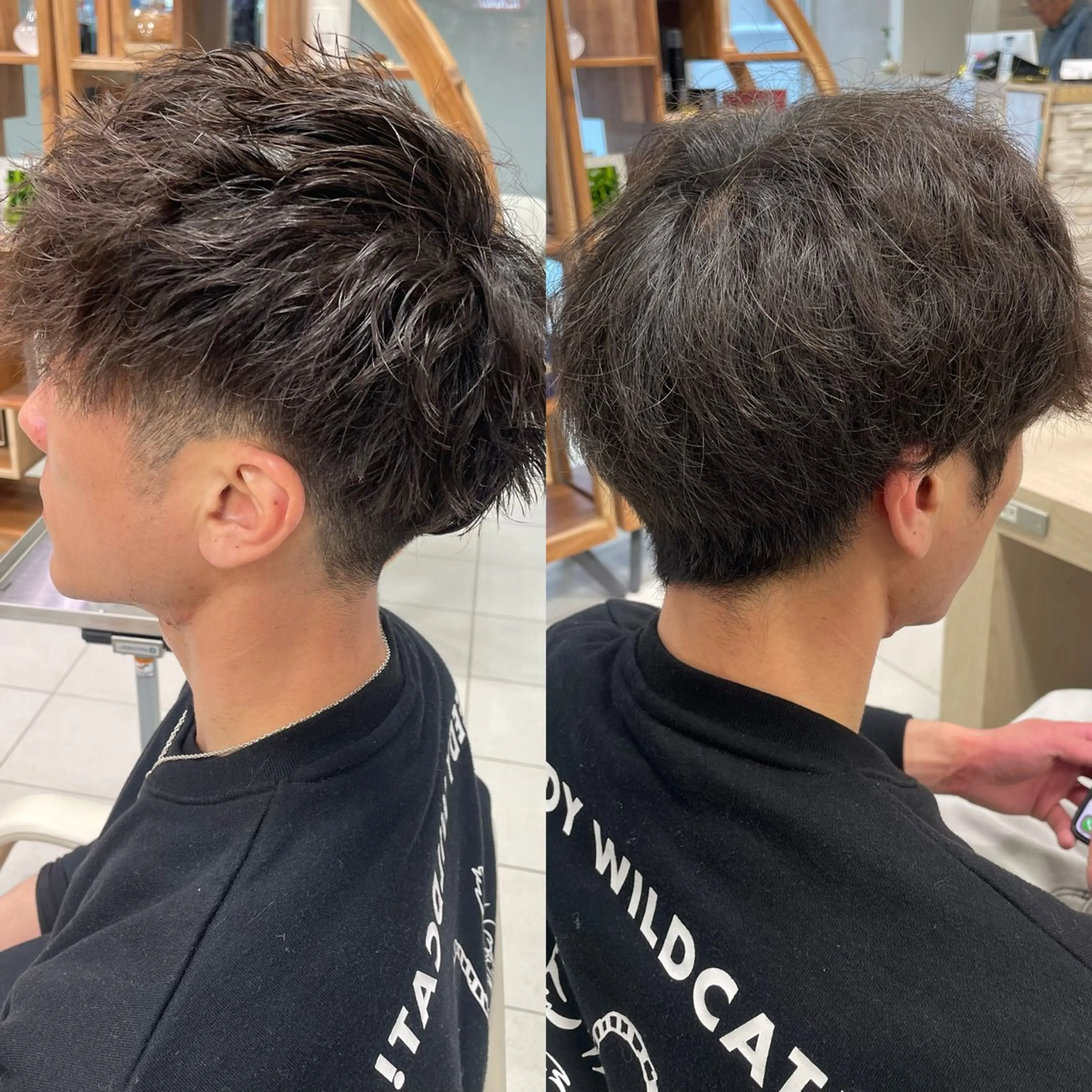 パーマ メンズ ダウンパーマ特化💎 ボブ・レイヤーりなのヘアスタイル