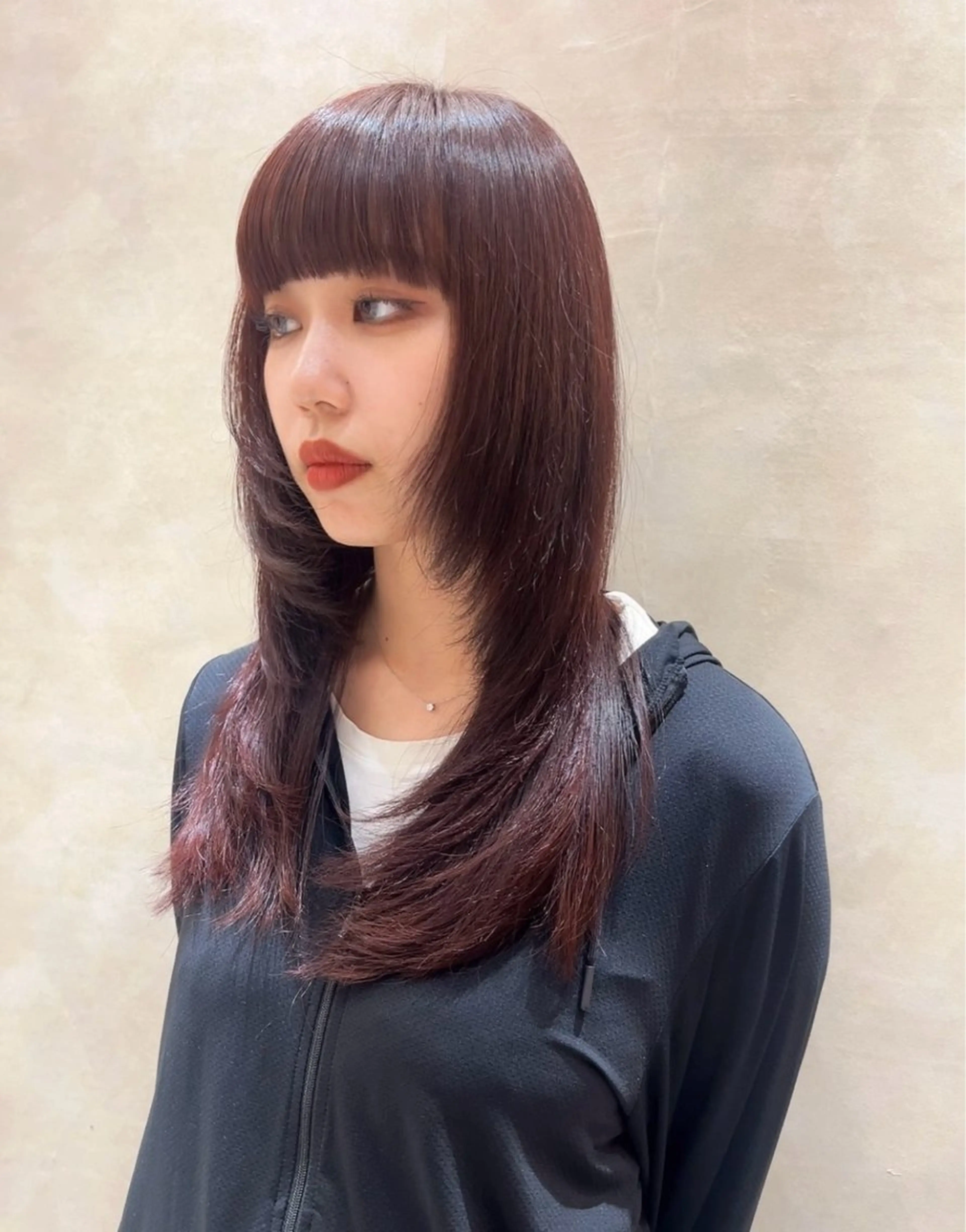 セミロング 似合わせカット カット ヘアカラー トリートメント nao🎀zina 透明感/艶髪のヘアスタイル