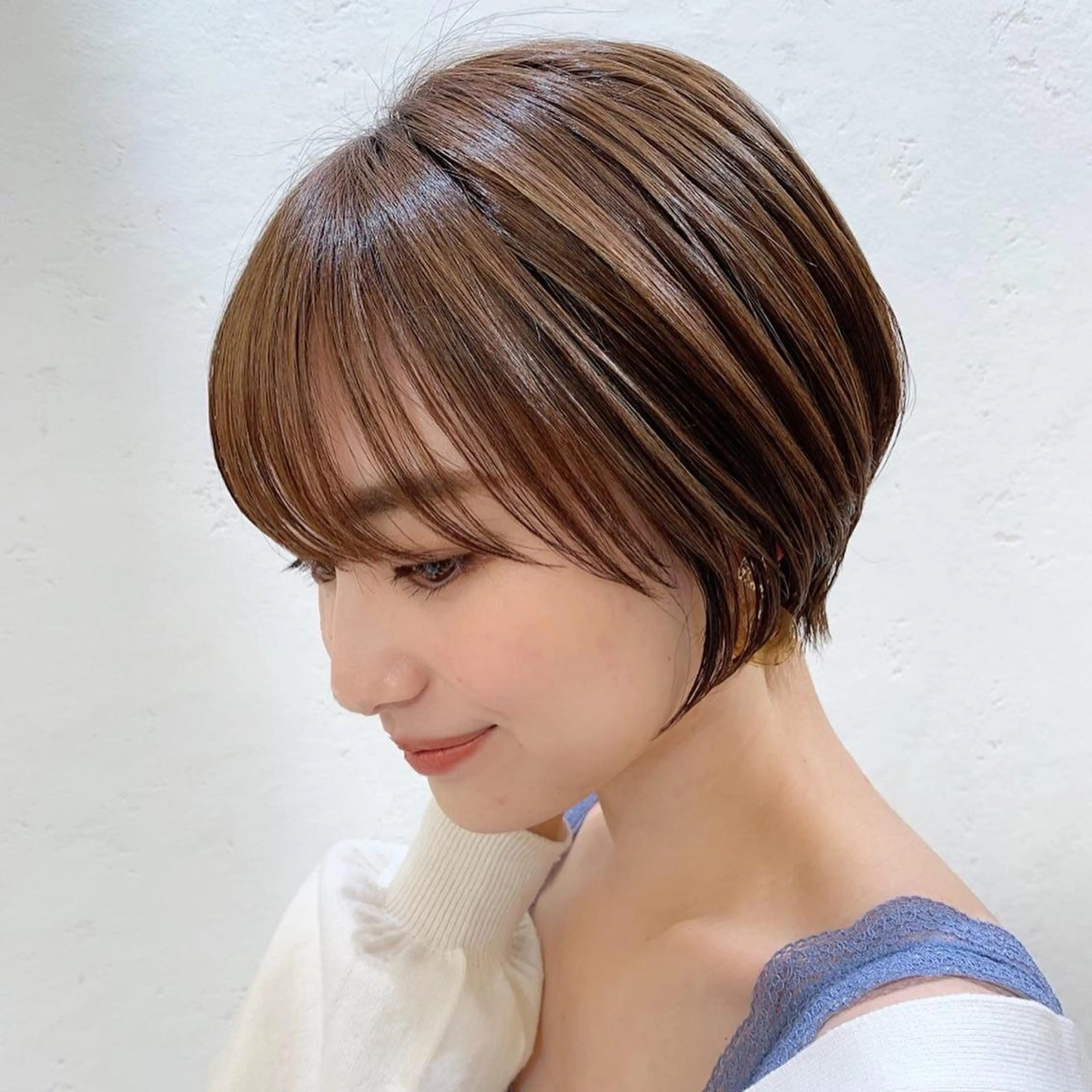 ショート レイヤー/韓国❣️ 髪質改善/e_kiのヘアスタイル