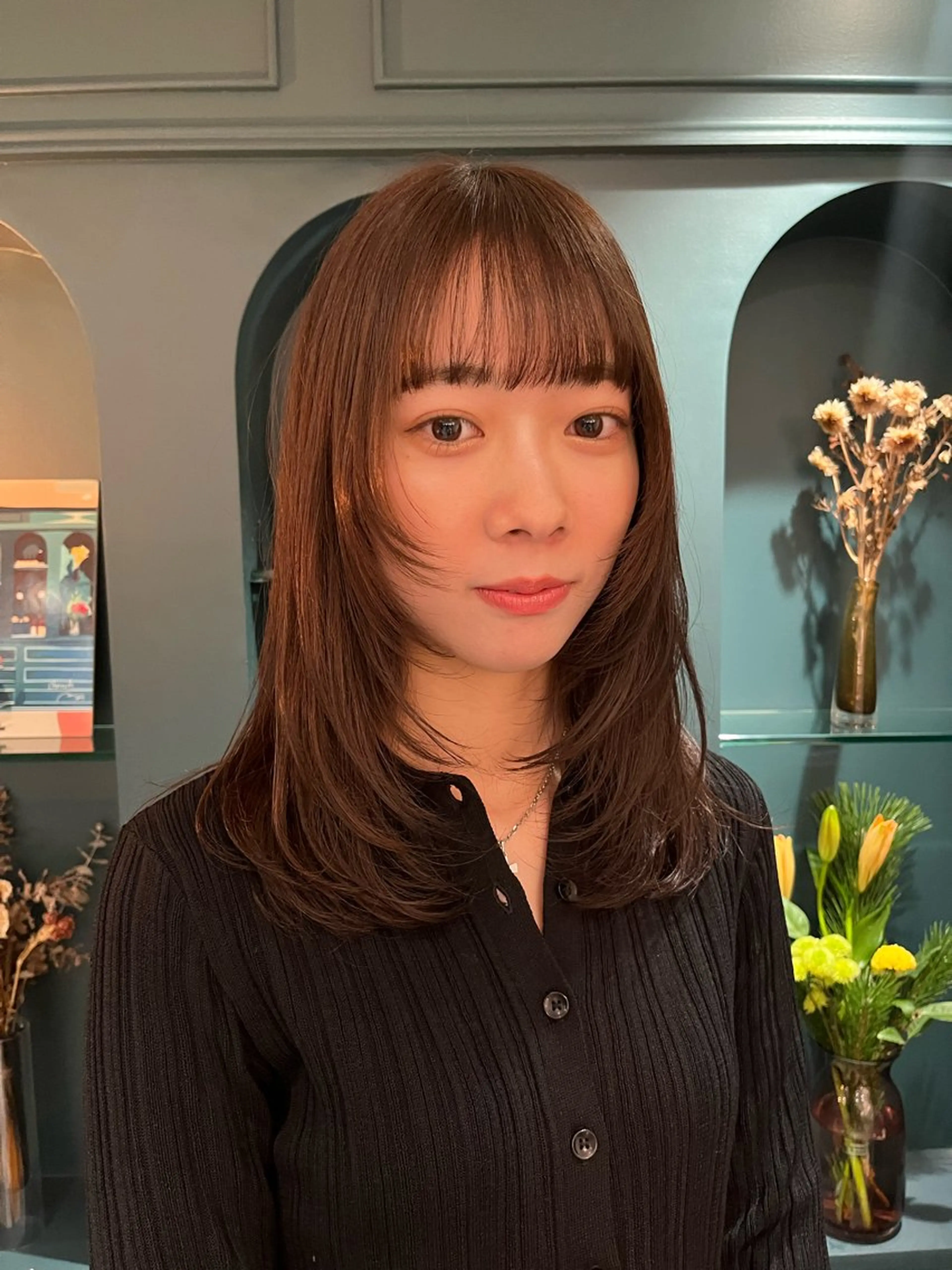 セミロング 🌻暖色カラー🌻 sakuraのヘアスタイル