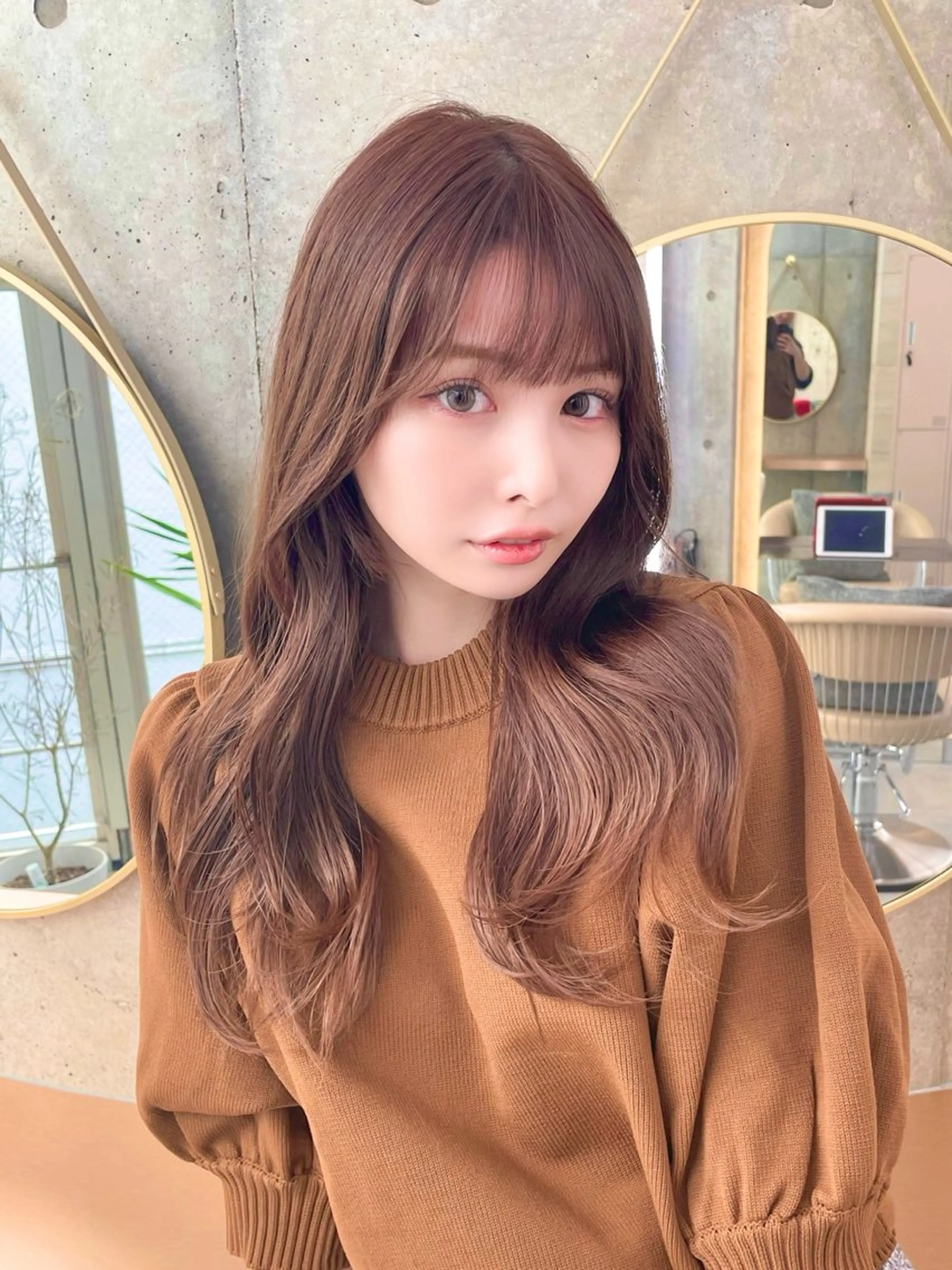 ロング カラー カット ヘアカラー トリートメント 韓国ヘア🇰🇷 レイヤー/芝春樹のヘアスタイル