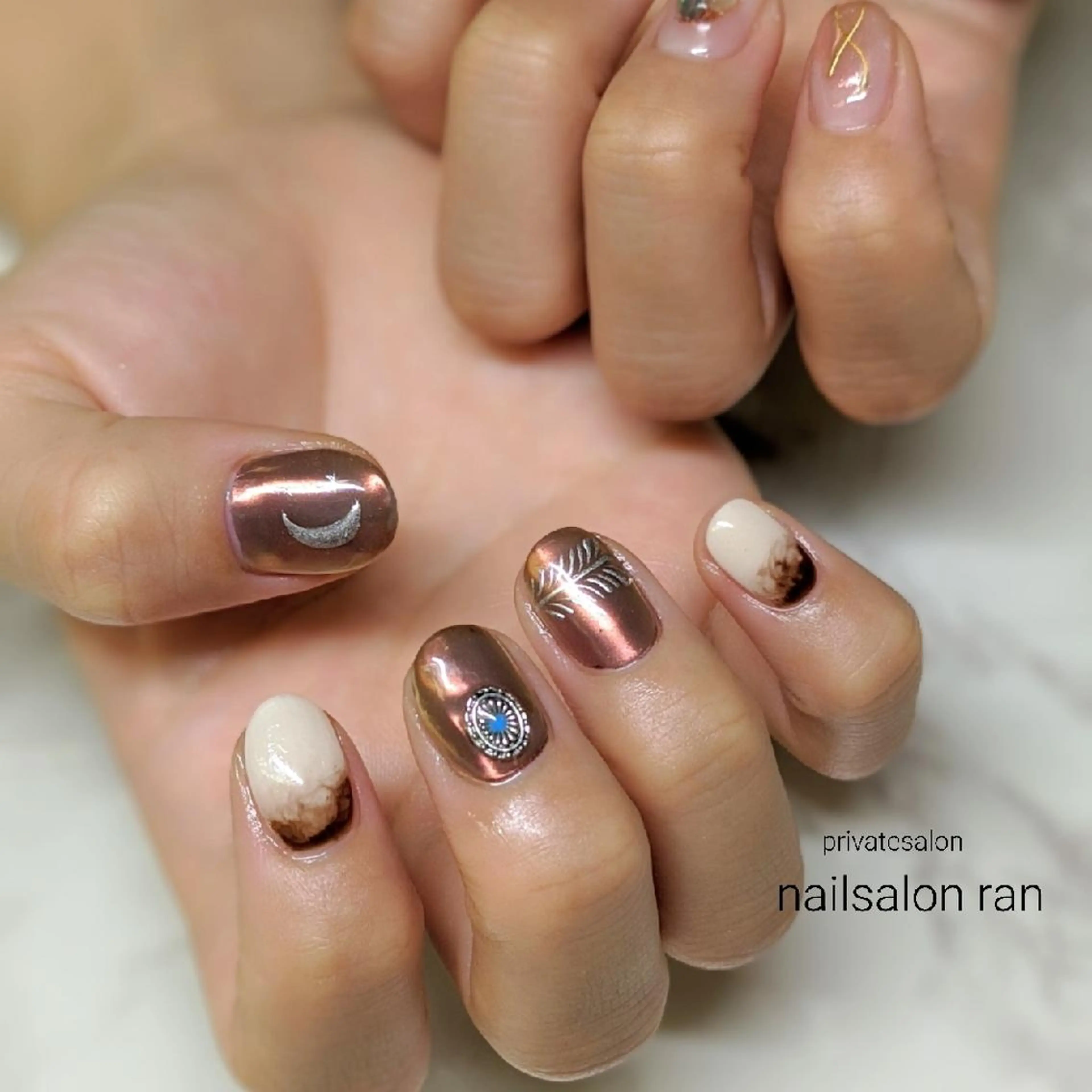 ネイル アートネイル 持ち込み nailsalon ranのネイルデザイン