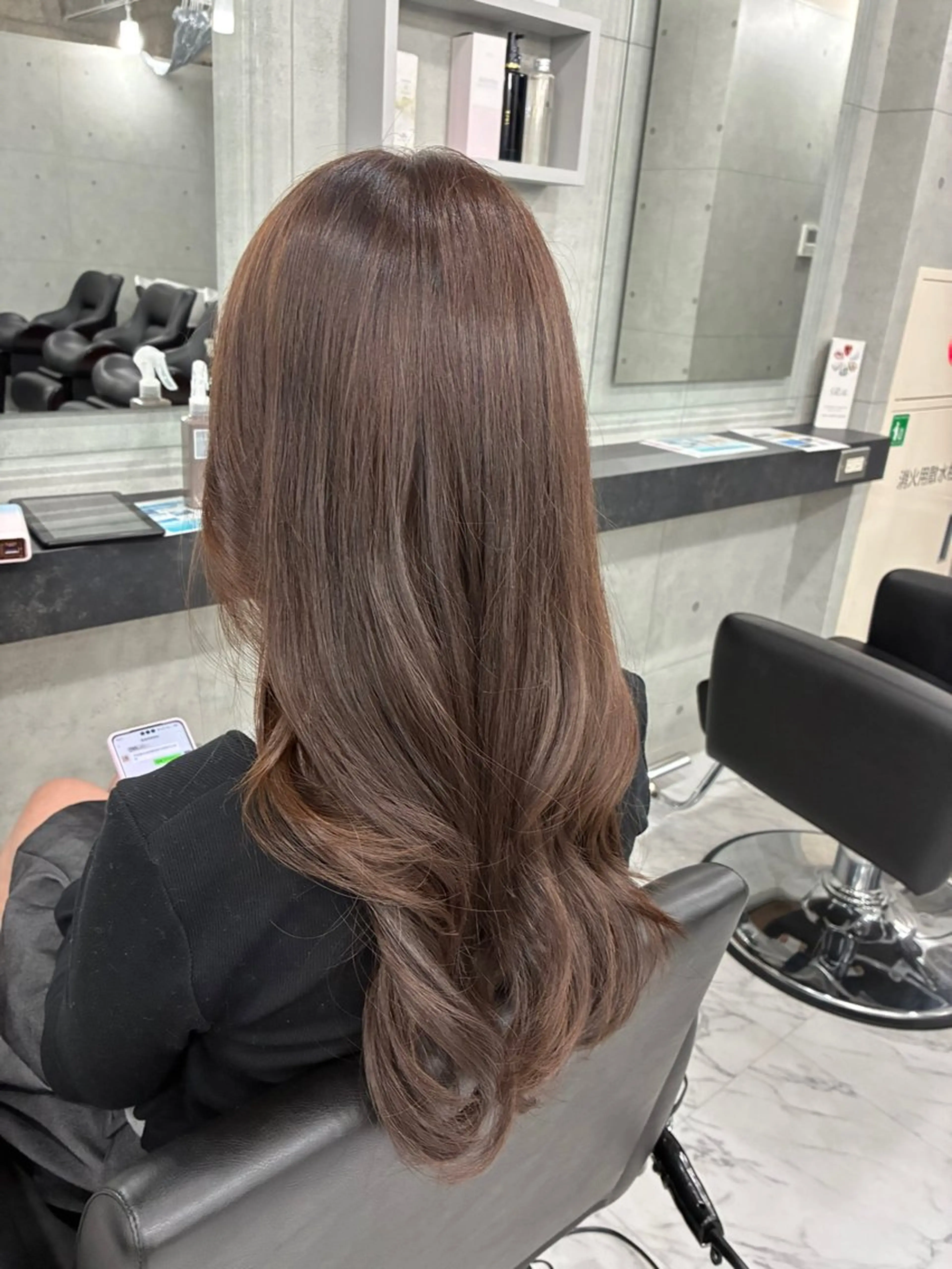 ロング カラー ブリーチ ブリーチなしカラー Endearing 北澤那未🌟銀座のヘアスタイル