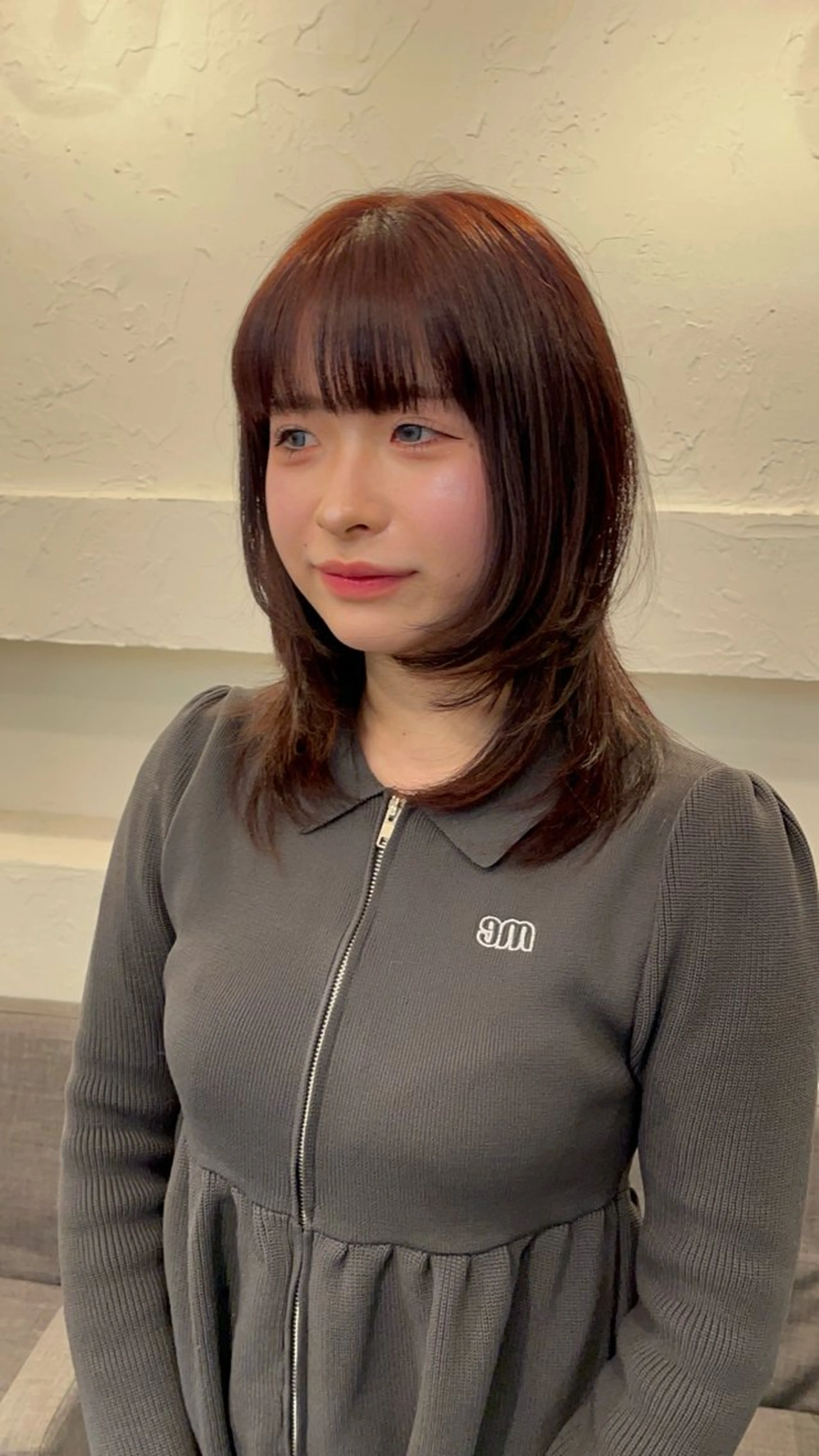 セミロング 渋谷ケアブリーチ ❤️‍🔥徳田空悟のヘアスタイル