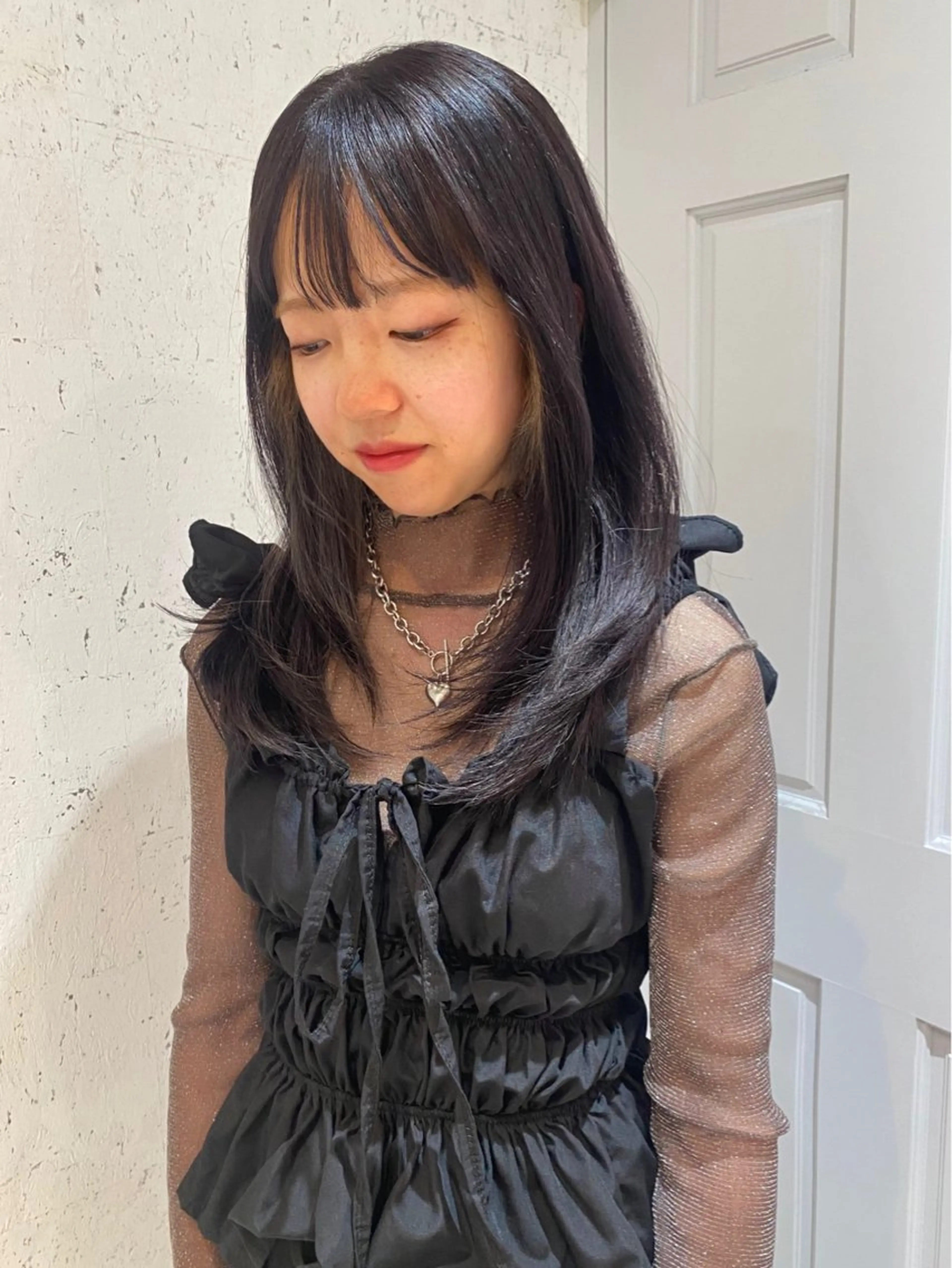 ミディアム カラー カット ヘアカラー トリートメント mai / linoah˚✧のヘアスタイル