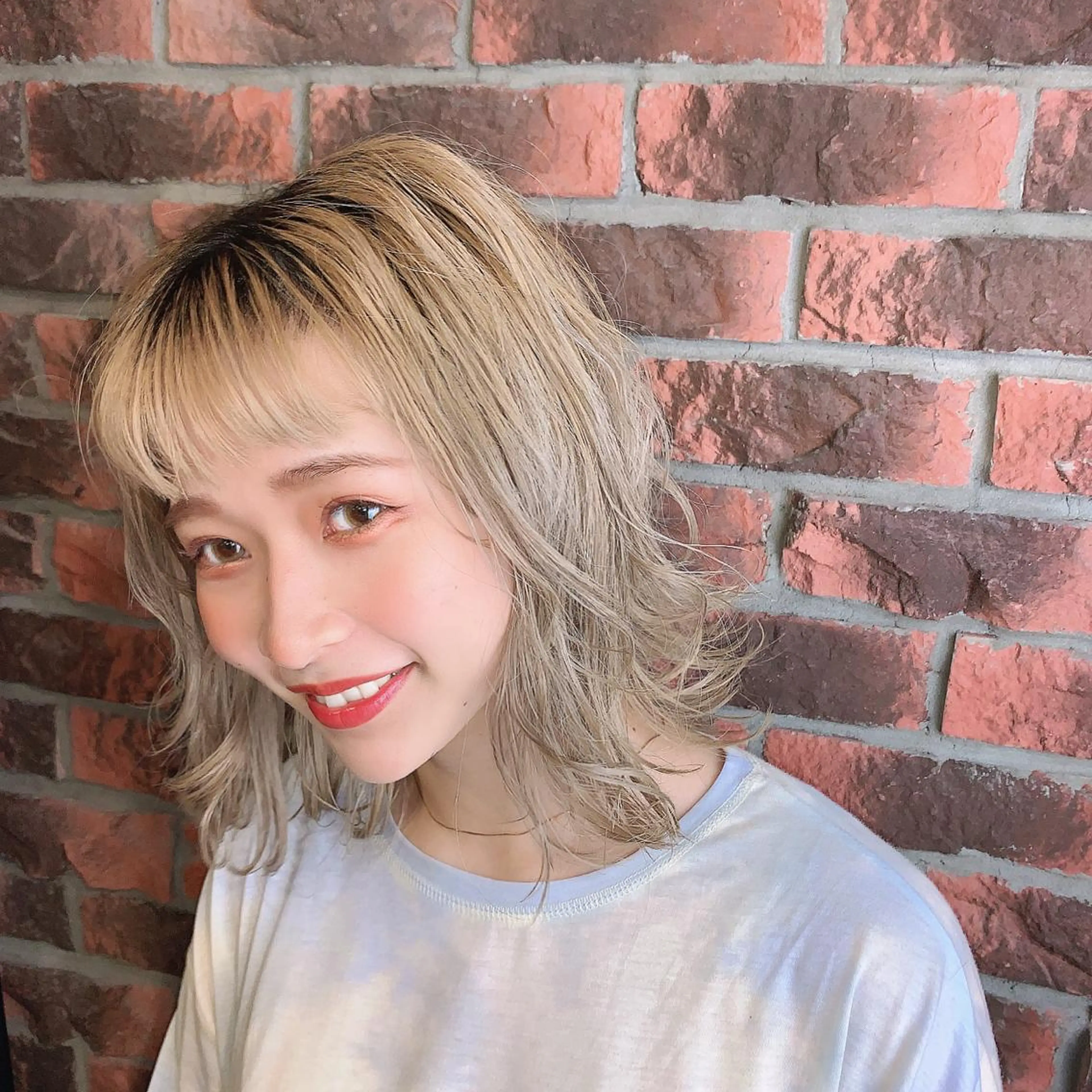 ミディアム カラー ウルフカット 【baciami】 senaのヘアスタイル