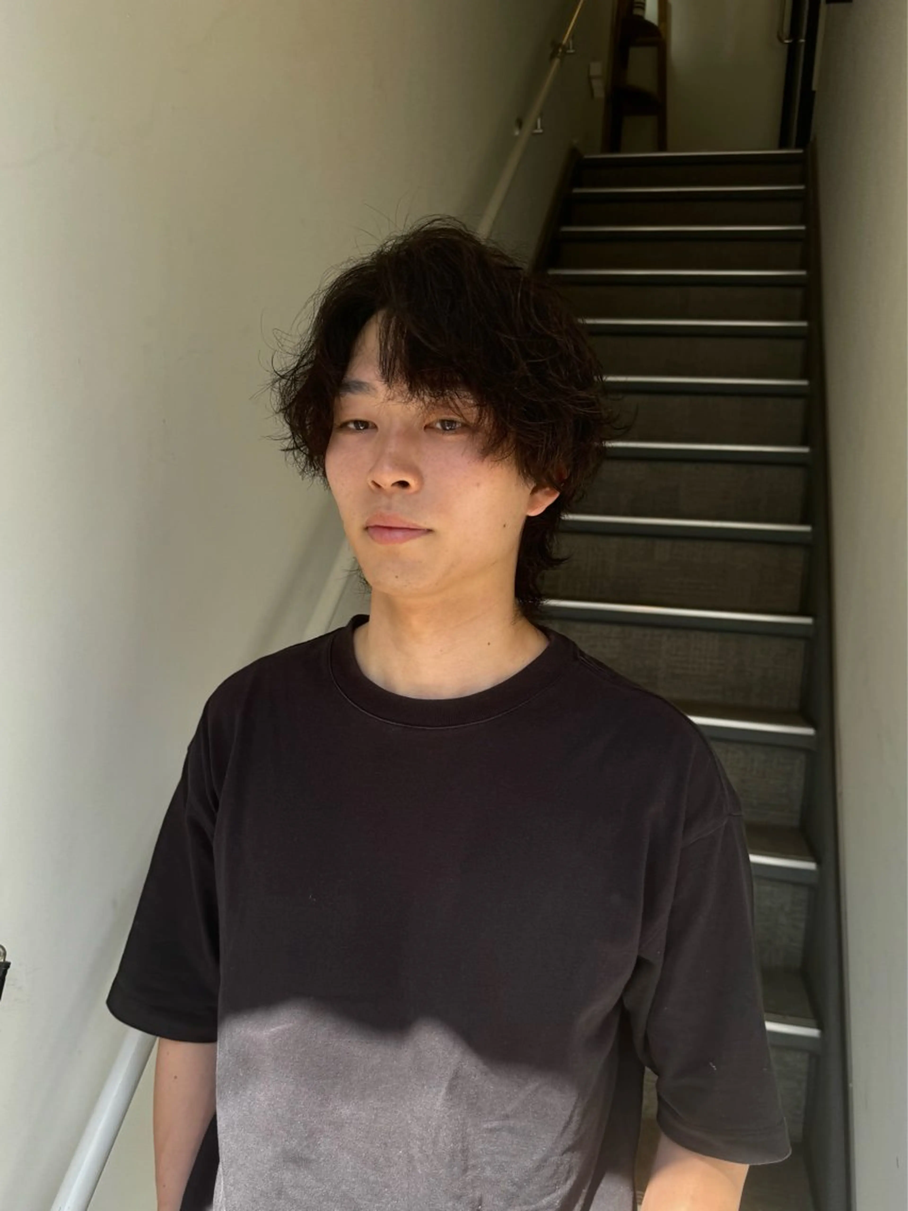 パーマ メンズ カット パーマ ブリーチ/レイヤー/ コイデリュウセイのヘアスタイル