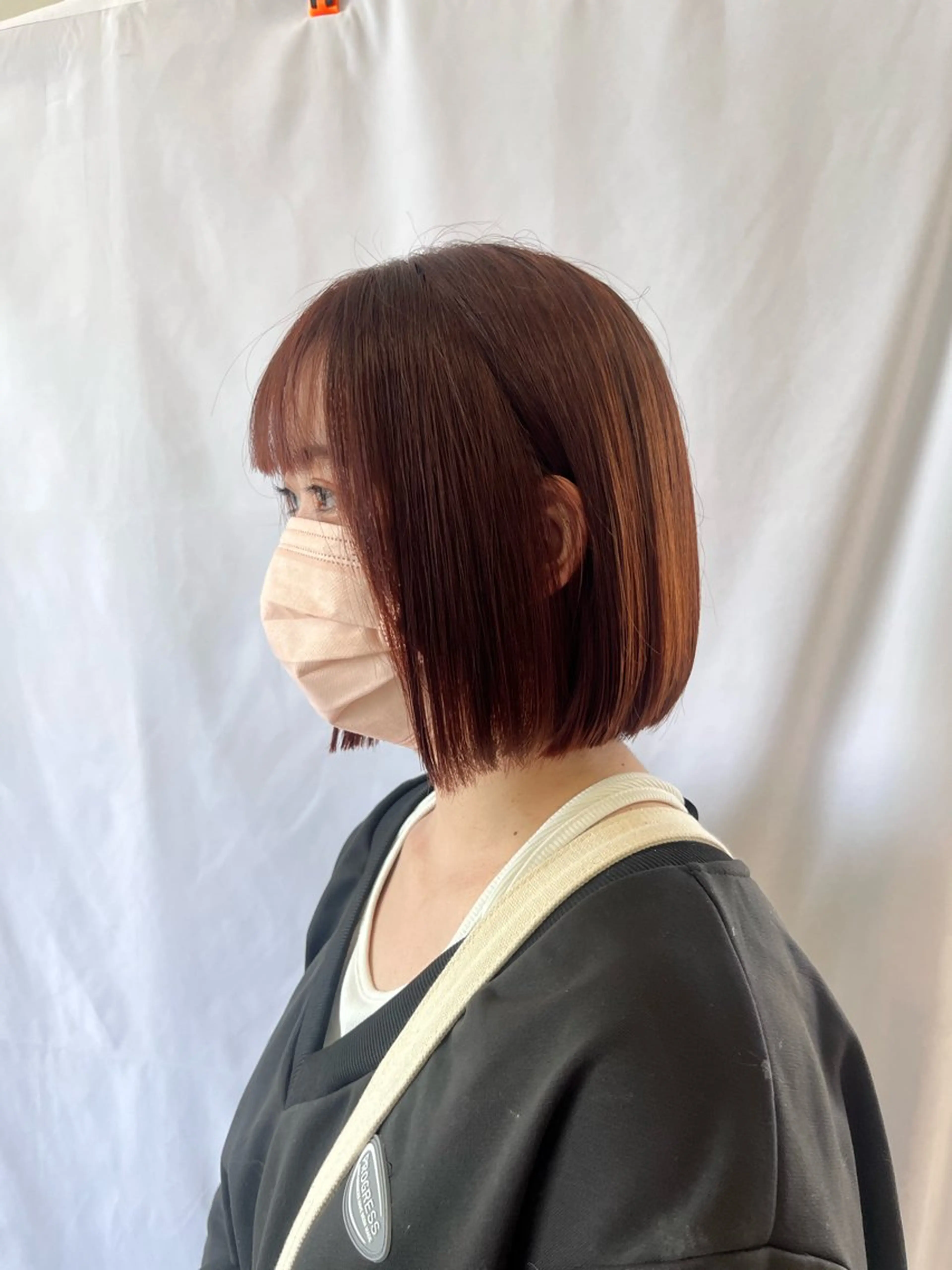 ショート ボブ 富永 美玖のヘアスタイル
