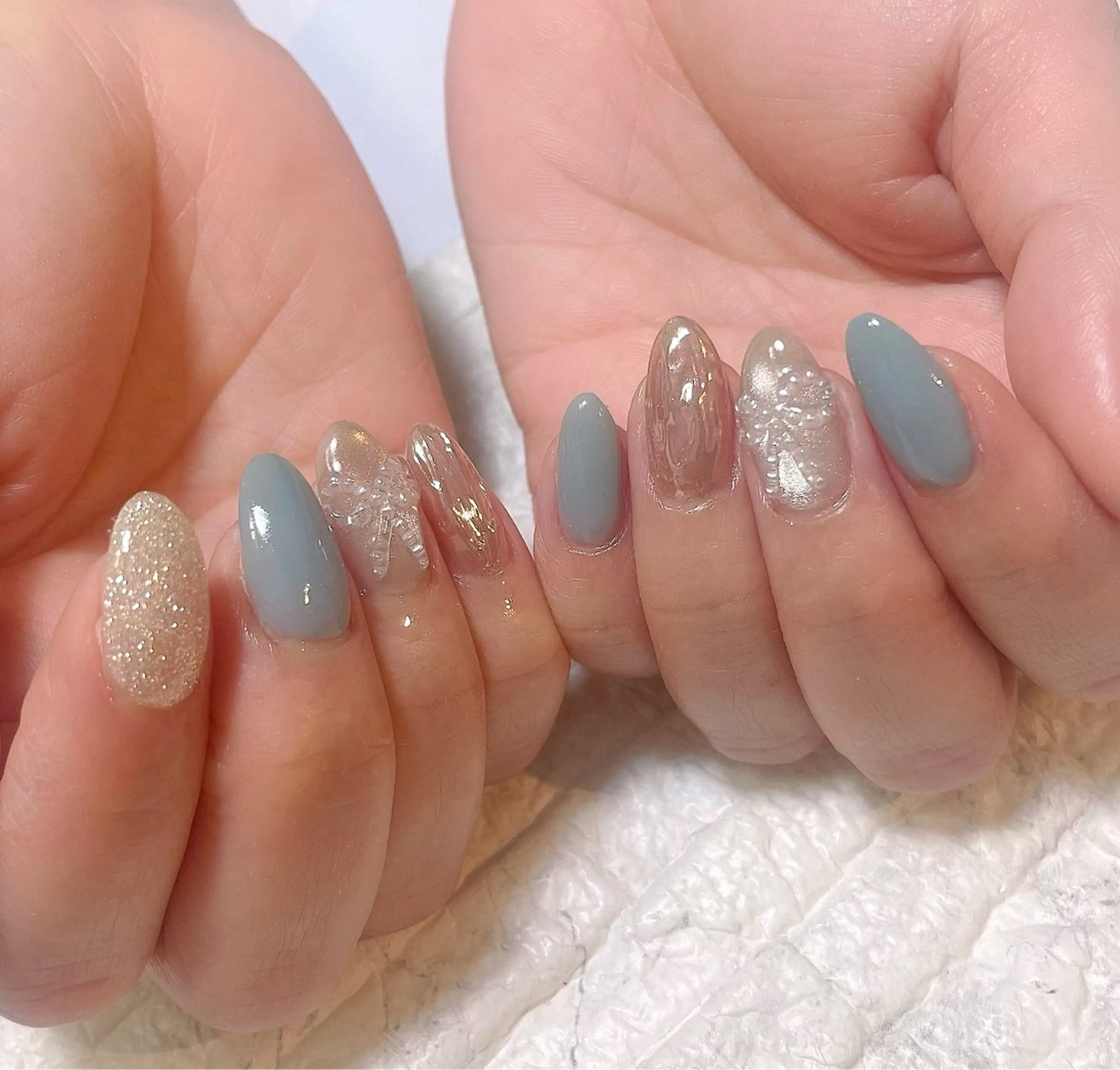 ネイル リボン yochi nailのネイルデザイン