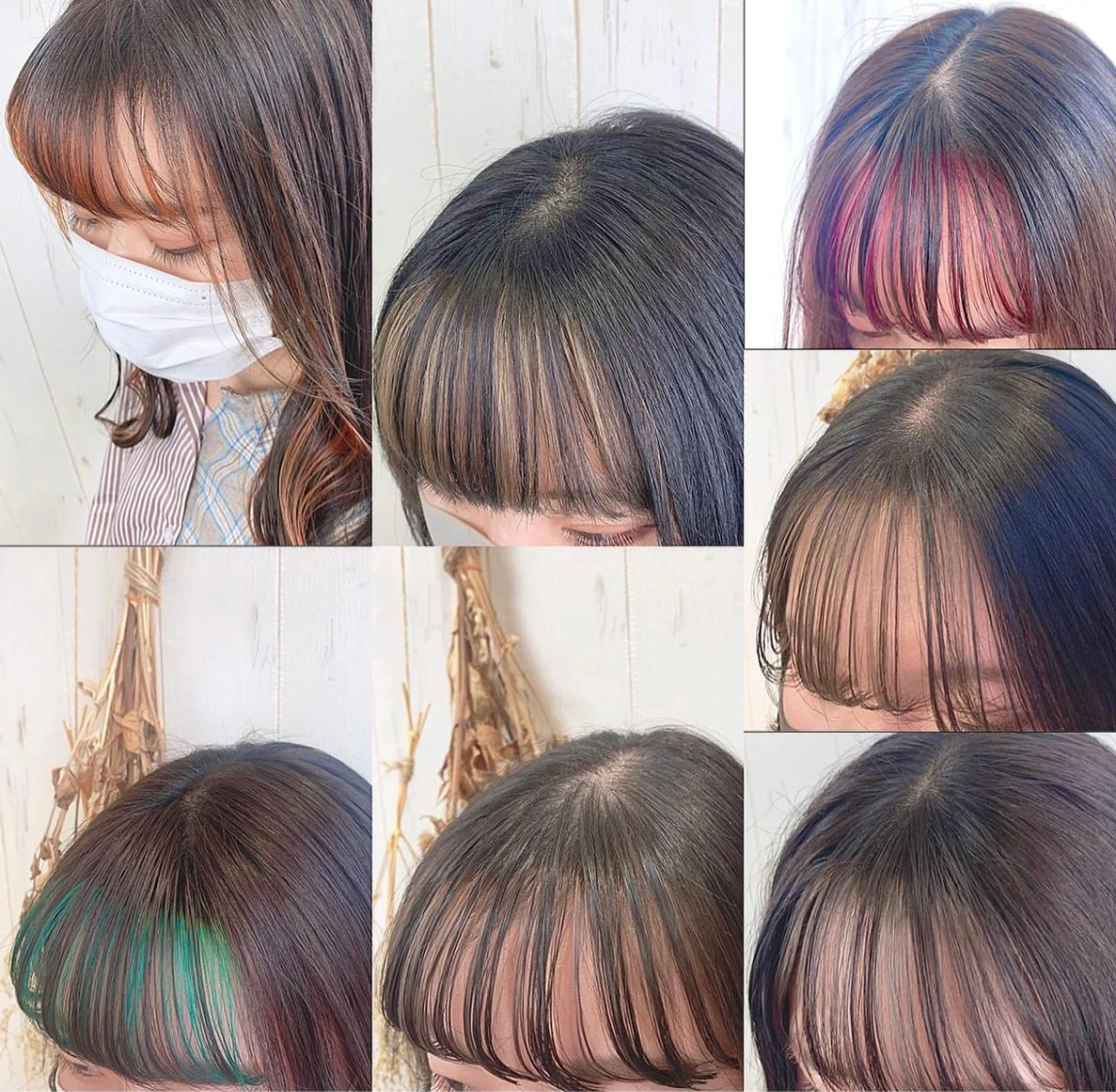 ❤︎ 前髪インナーカラー ❤︎ 前髪インナー限定メニューです✨前髪だけのカラーはこちらのメニューでご予約下さい☺︎の写真