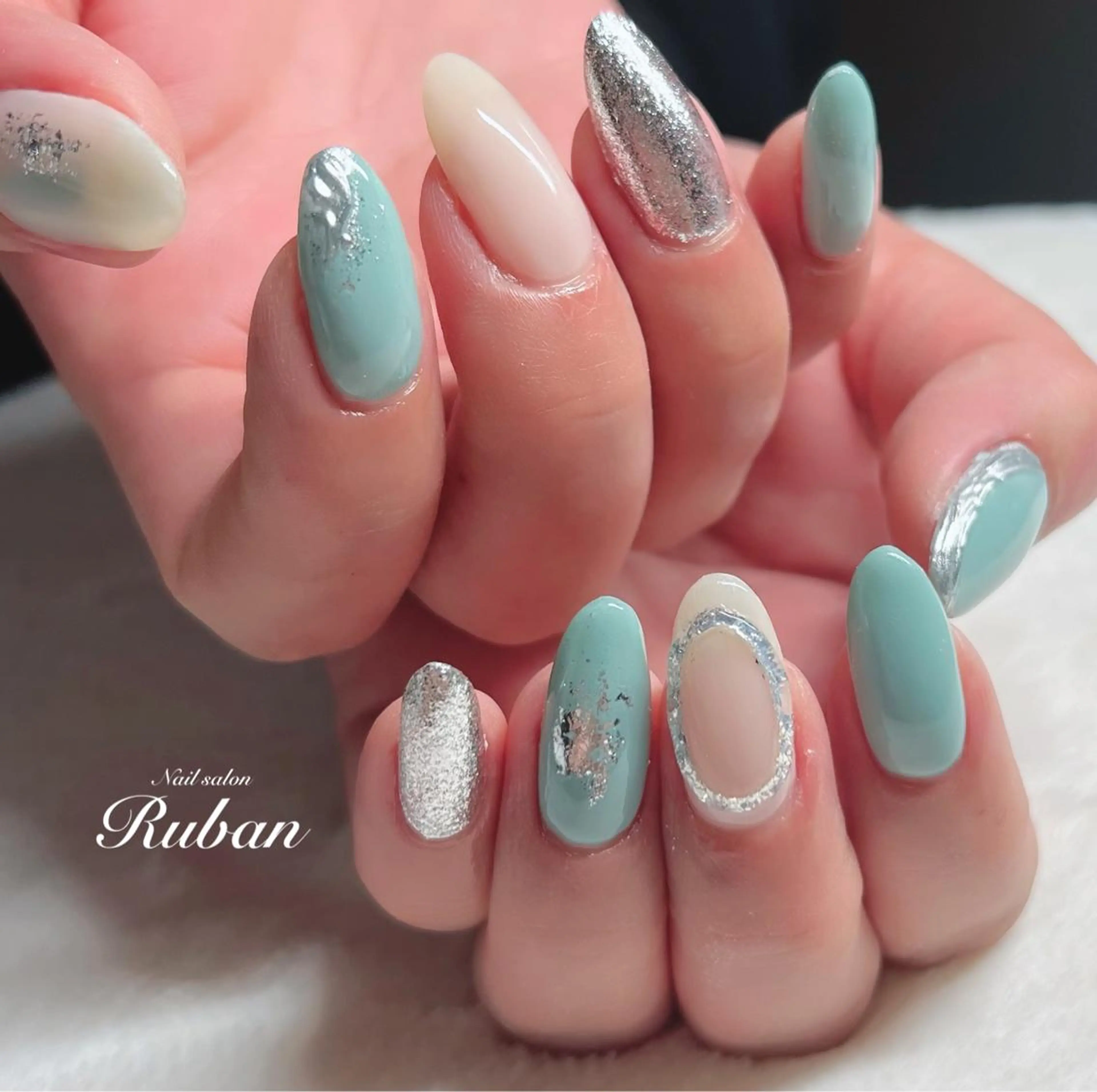 ネイル 持ち込み ぷっくりネイル Nail salon Rubanのネイルデザイン
