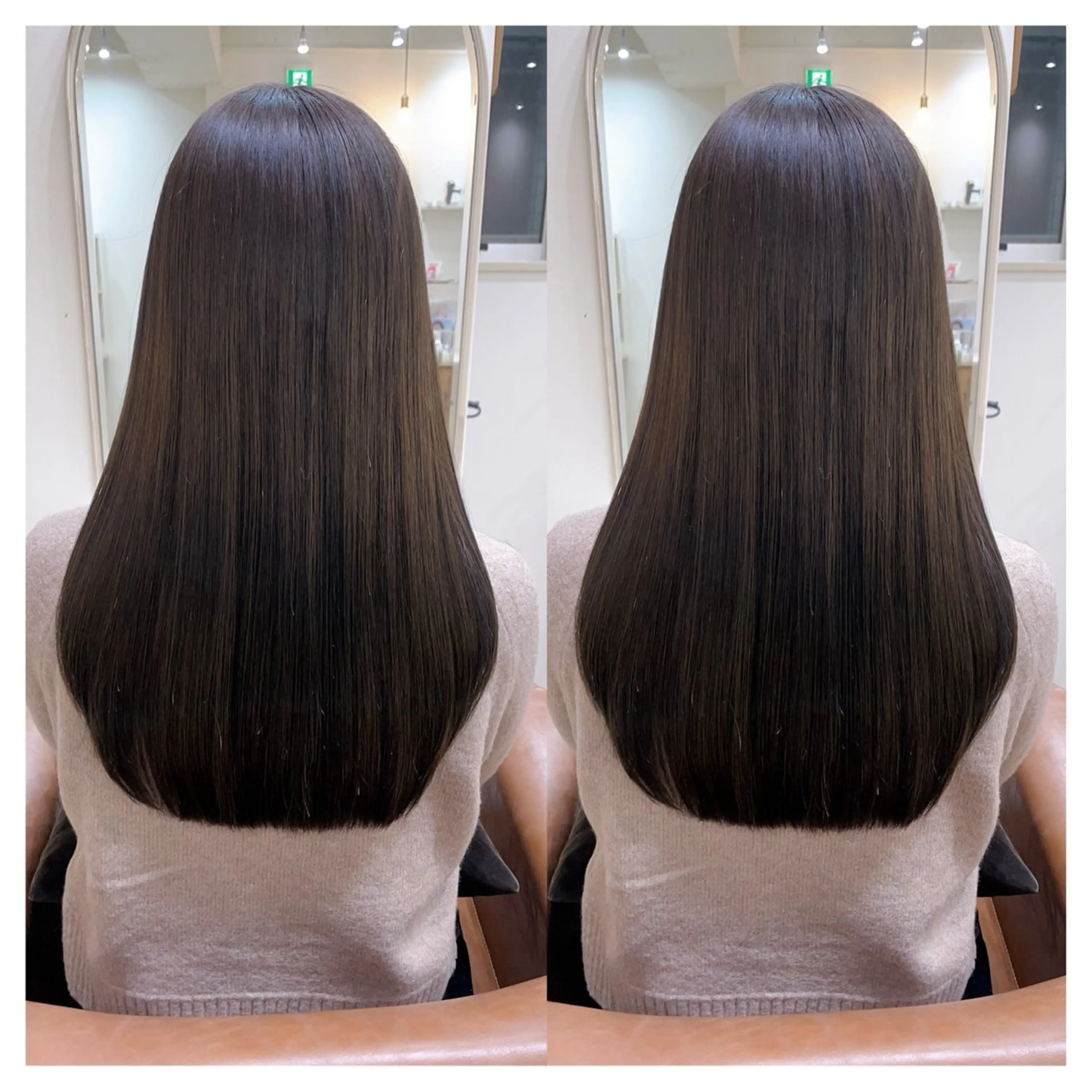 セミロング カラー カット ヘアカラー トリートメント 村山 茉衣のヘアスタイル