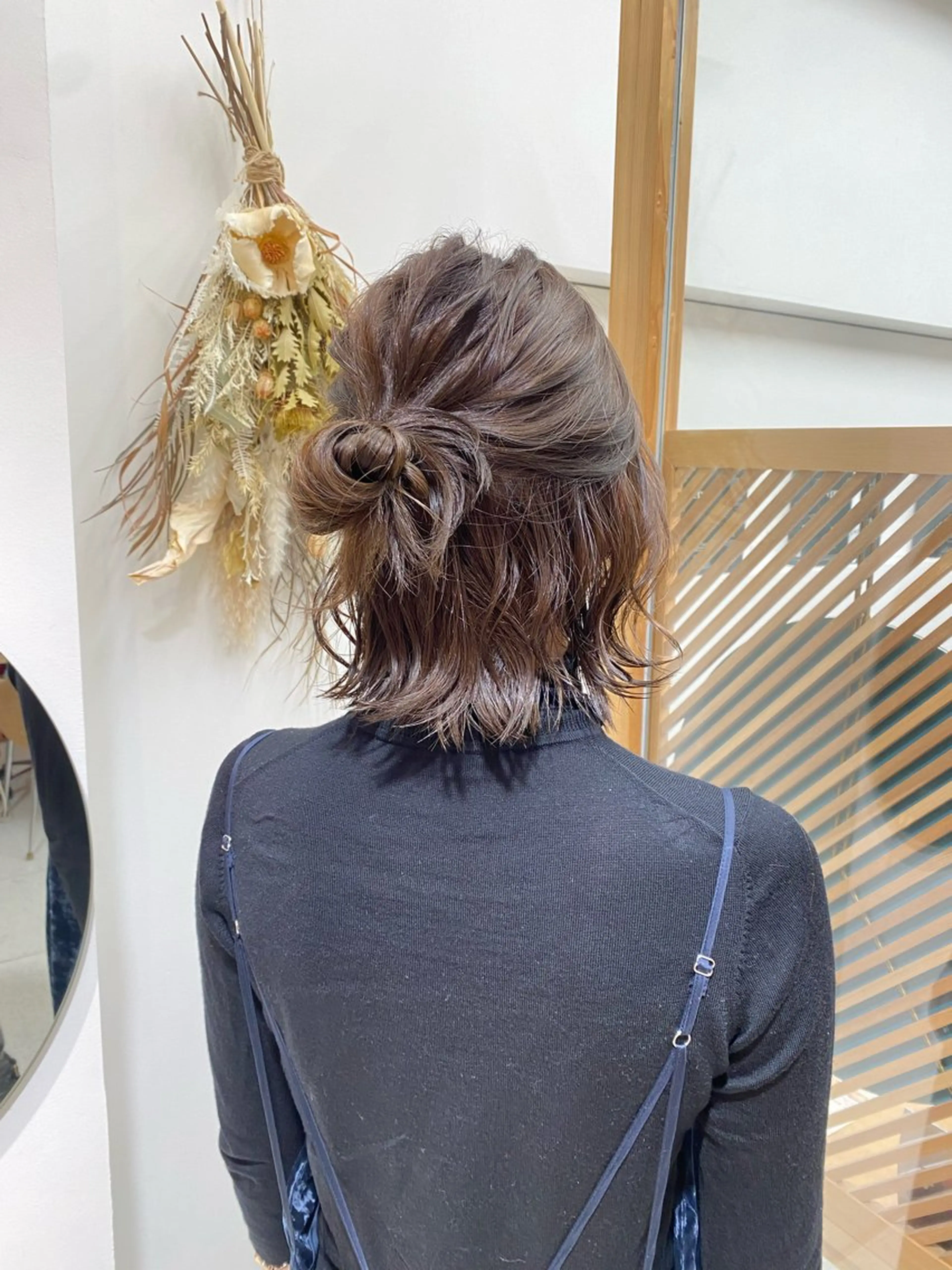 ミディアム ヘアアレンジ 安永 涼のヘアスタイル