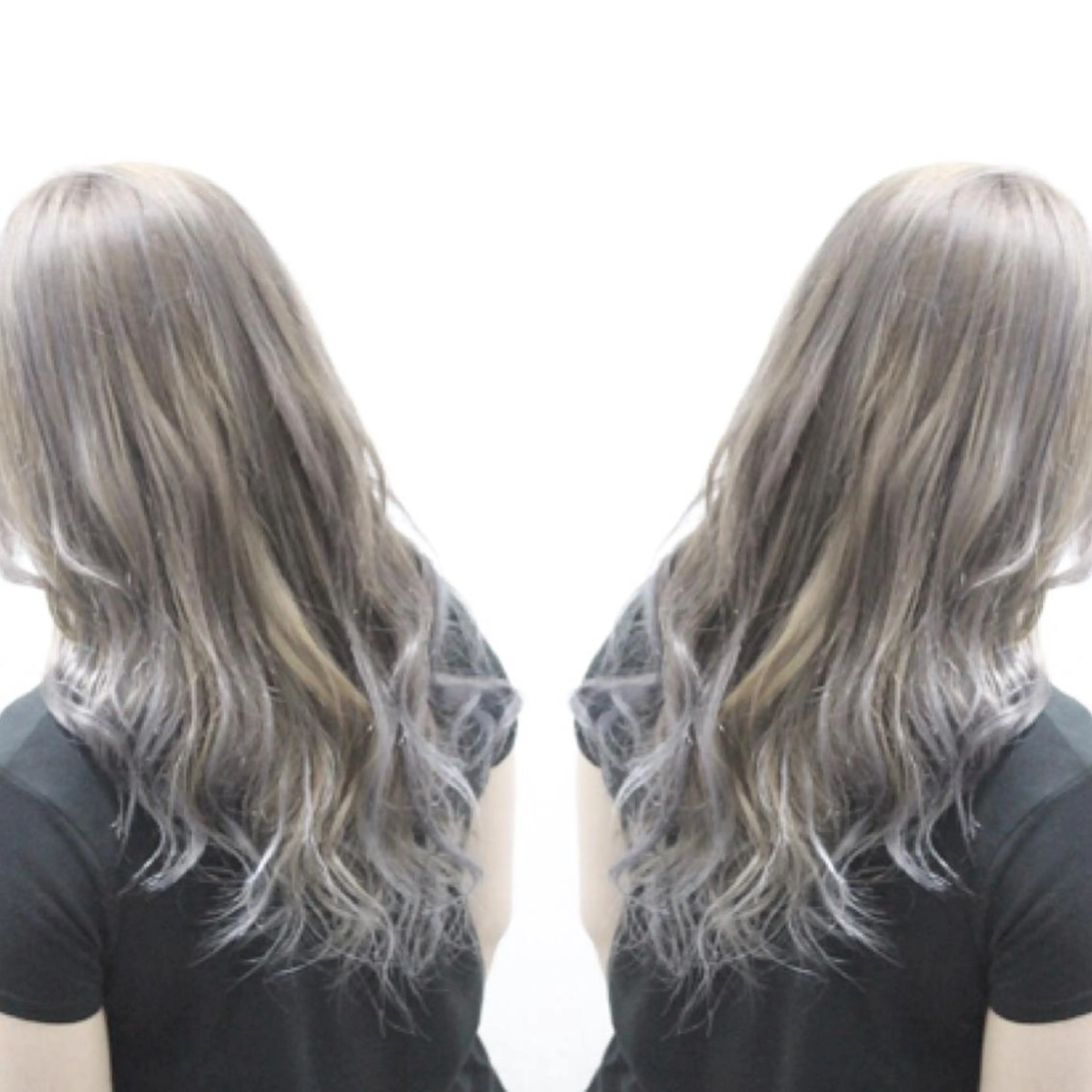 セミロング アッシュ hairstudio NOAのヘアスタイル