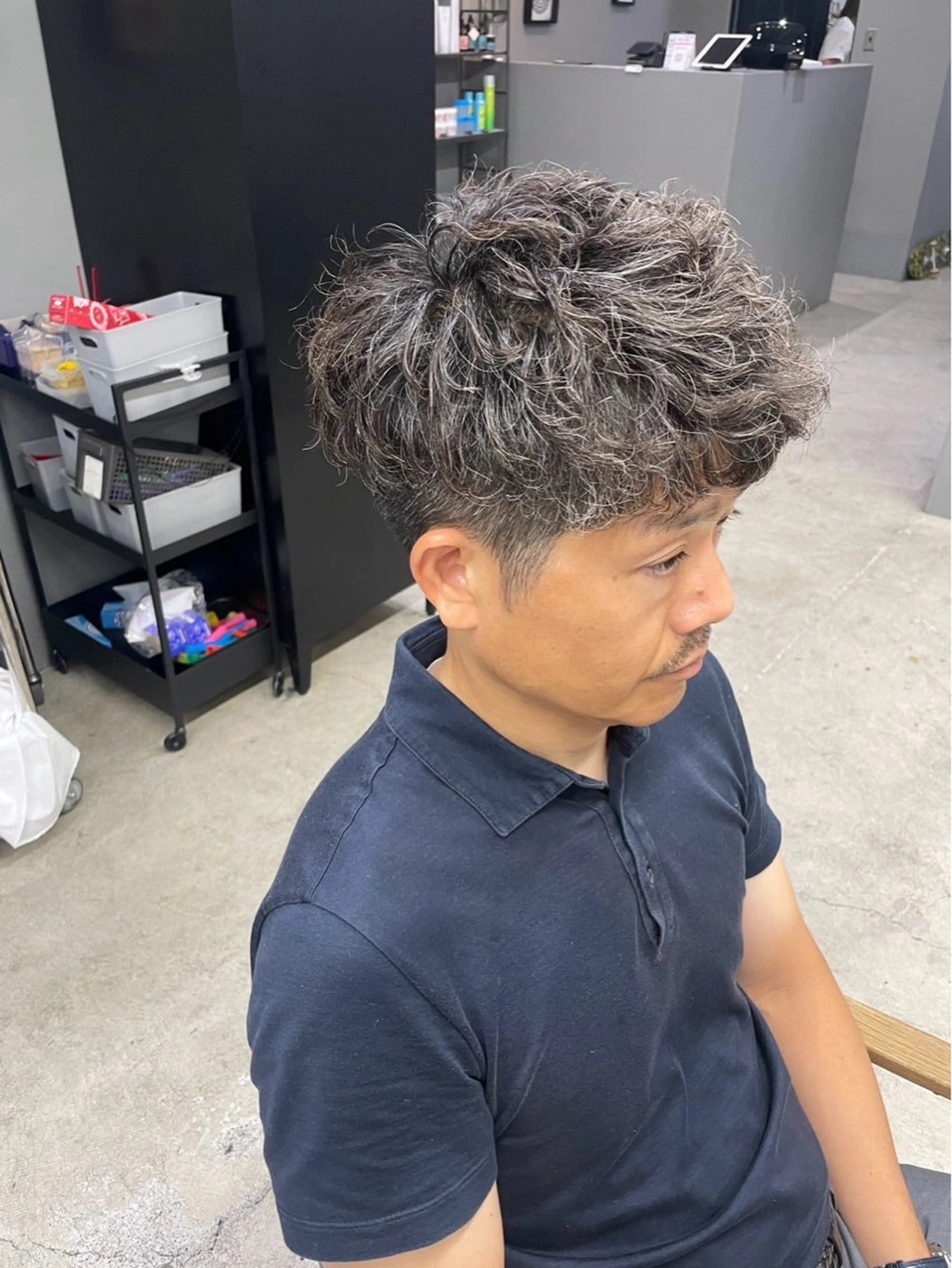 ショート パーマ メンズ メンズ専門サロン wokeのヘアスタイル