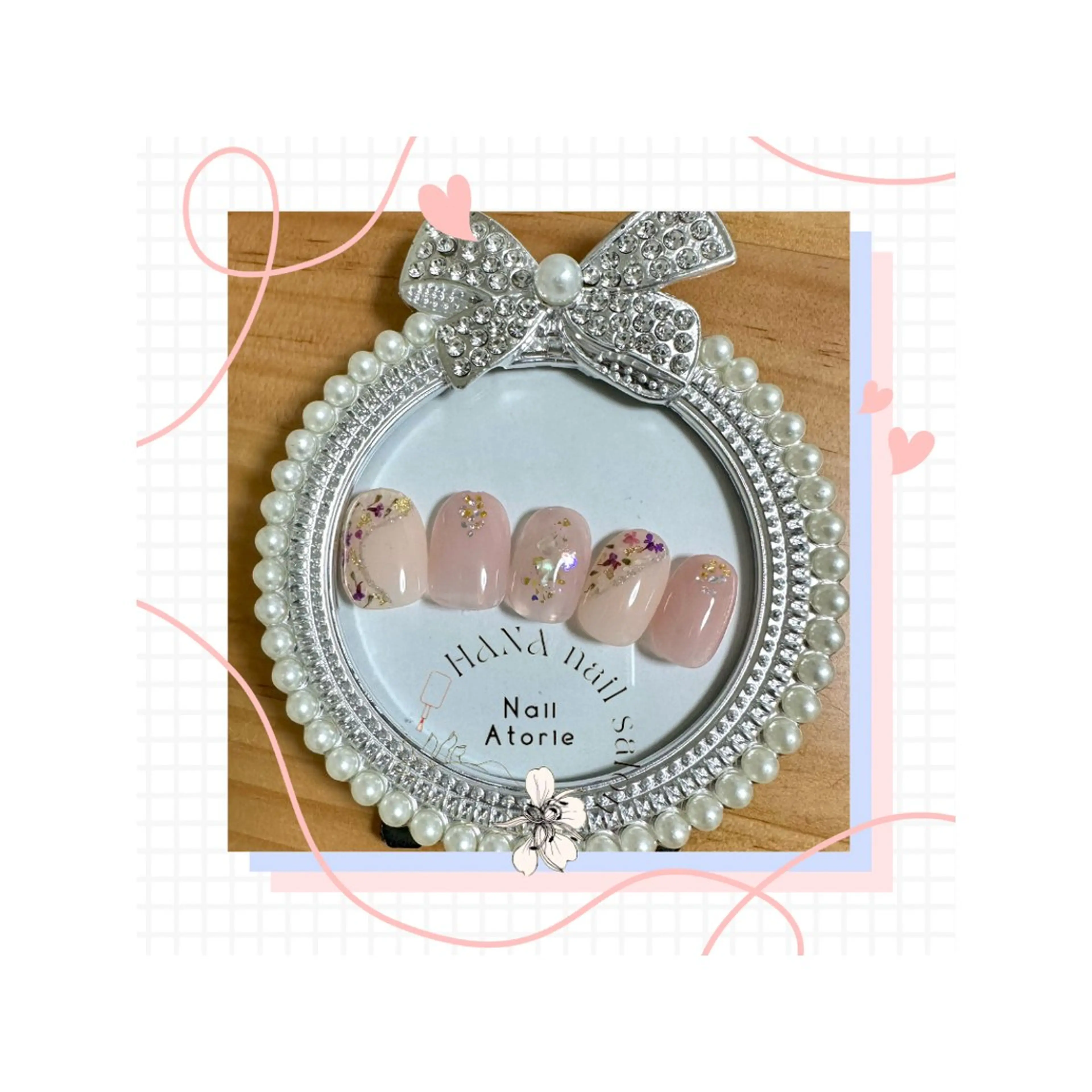 ネイル フラワーネイル シンプルネイル 春ネイル HaNA 　nail salonのネイルデザイン