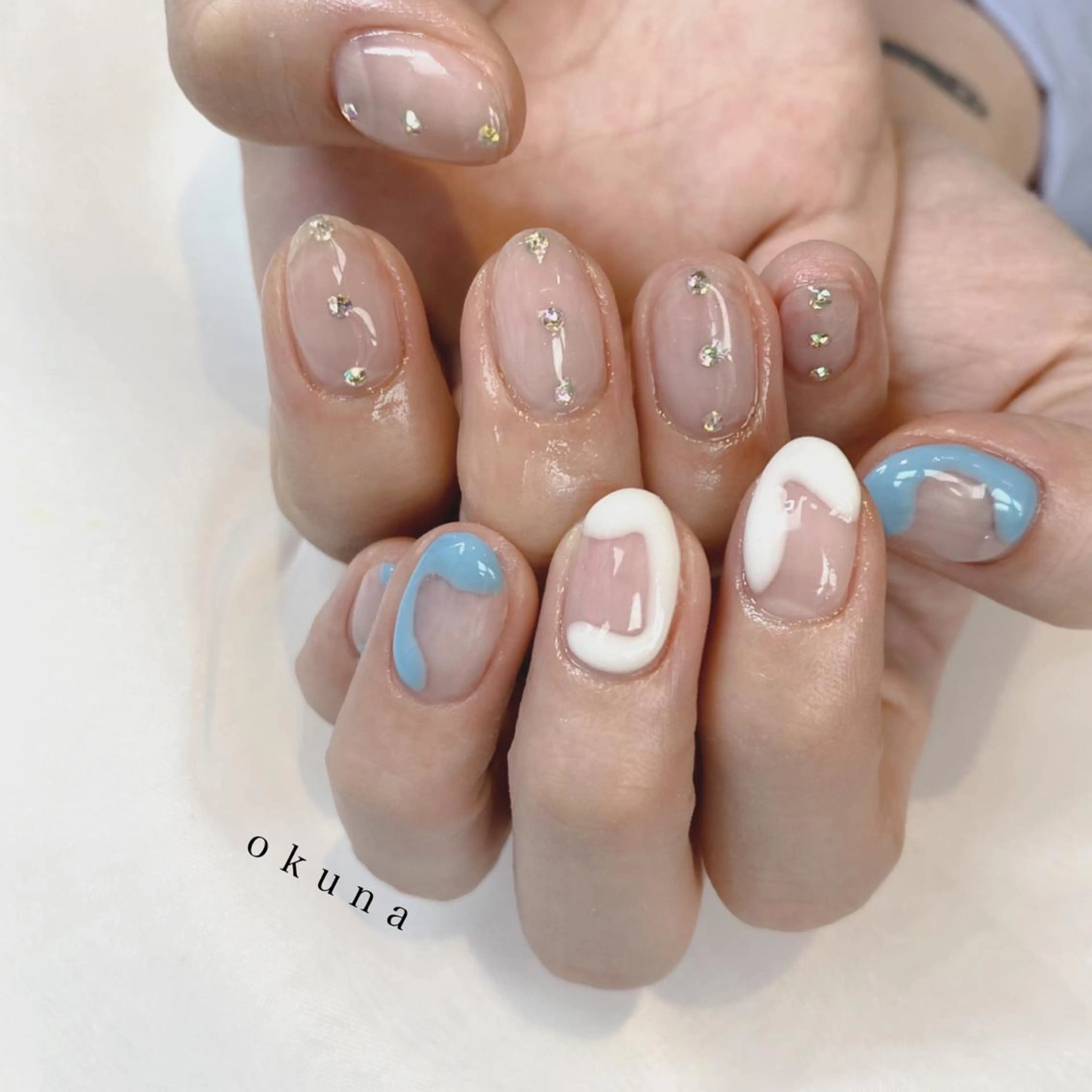 ネイル ニュアンスネイル ハンドネイル パンチャパンチャ ネイルサロンのネイルデザイン