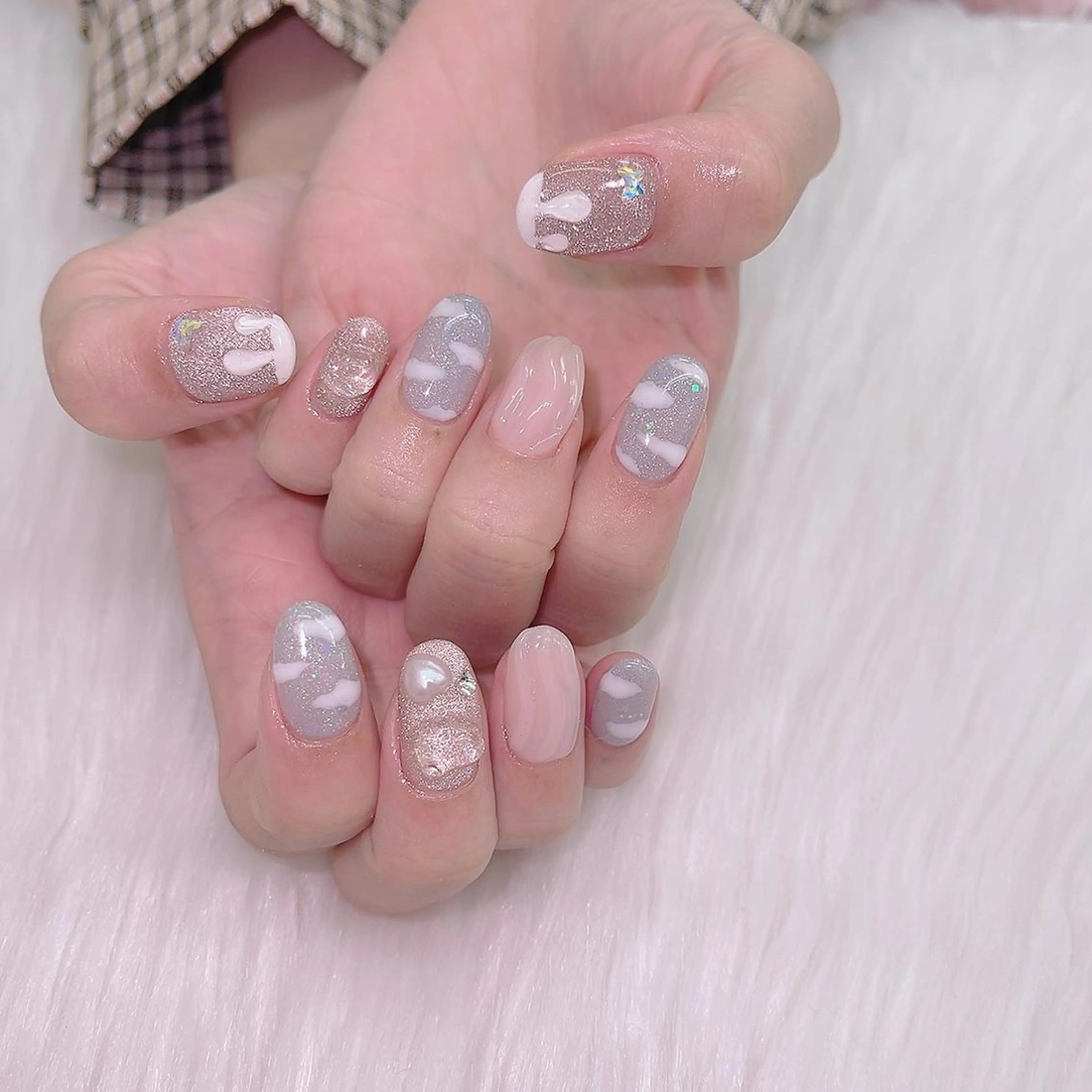 ネイル 🦋ネイルサロン ブラン🌈ゆりのネイルデザイン