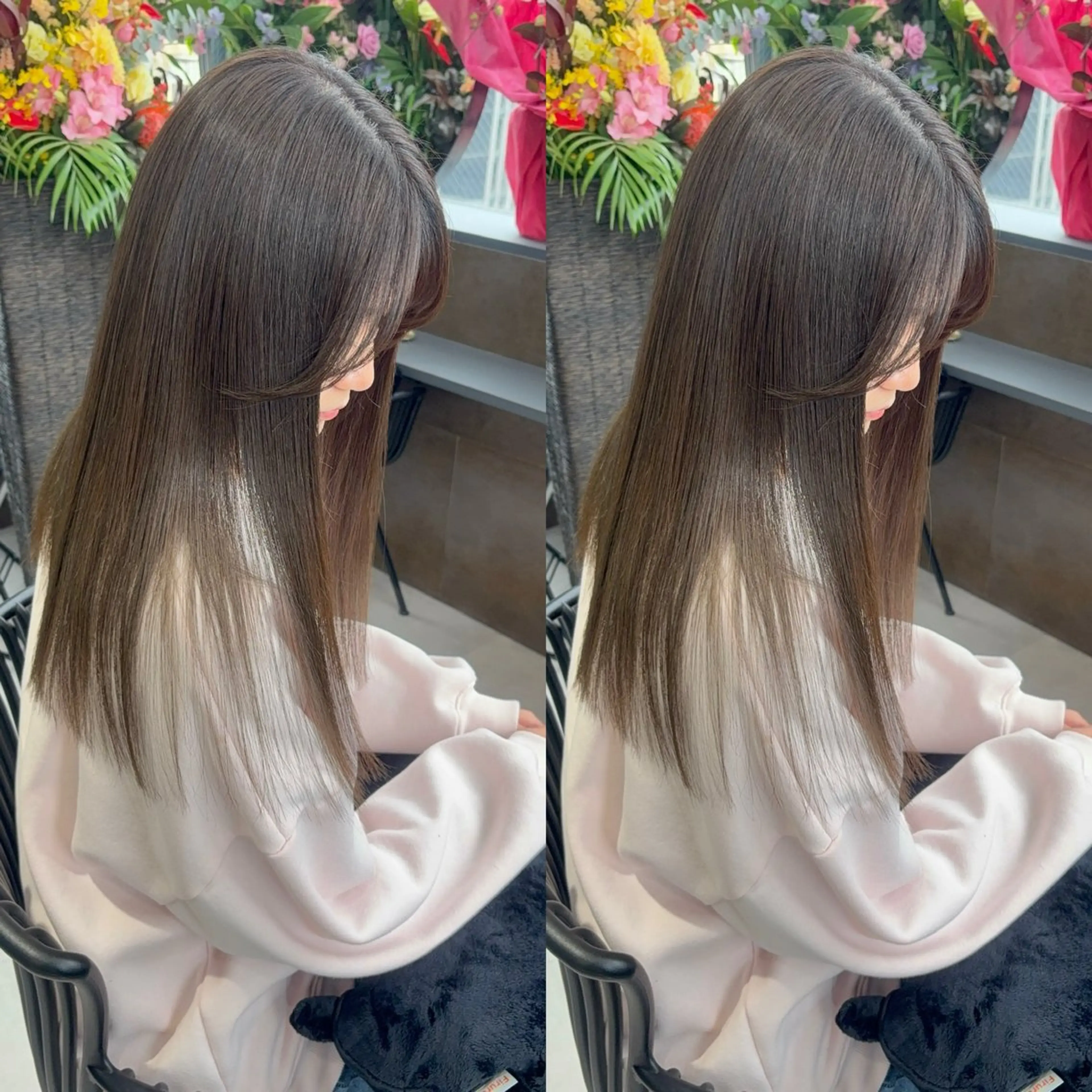 セミロング カラー カット ヘアカラー トリートメント レイヤー/髪質改善 /艶カラー/SAKIのヘアスタイル