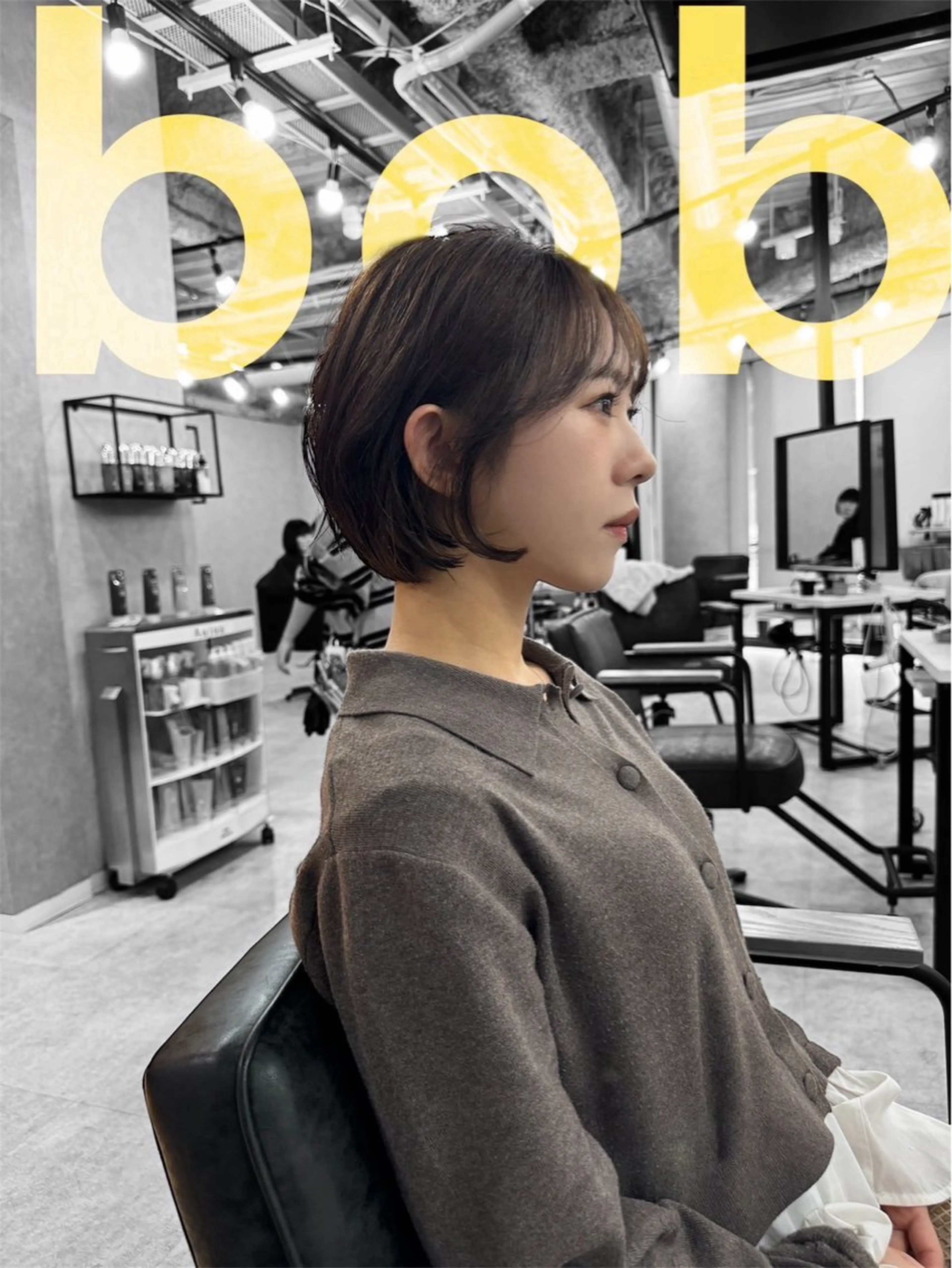 ショート 切りっぱなしボブ ボブ 最高峰ボブ/ 切りっぱなし/田野のヘアスタイル